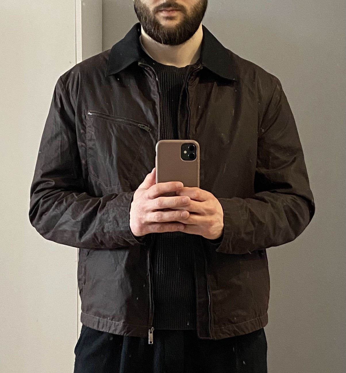 Unsound Rags Vintage Brown Waxed Casual Utility Jacket Size US S / EU 44-46 / 1 - 5 Thumbnail