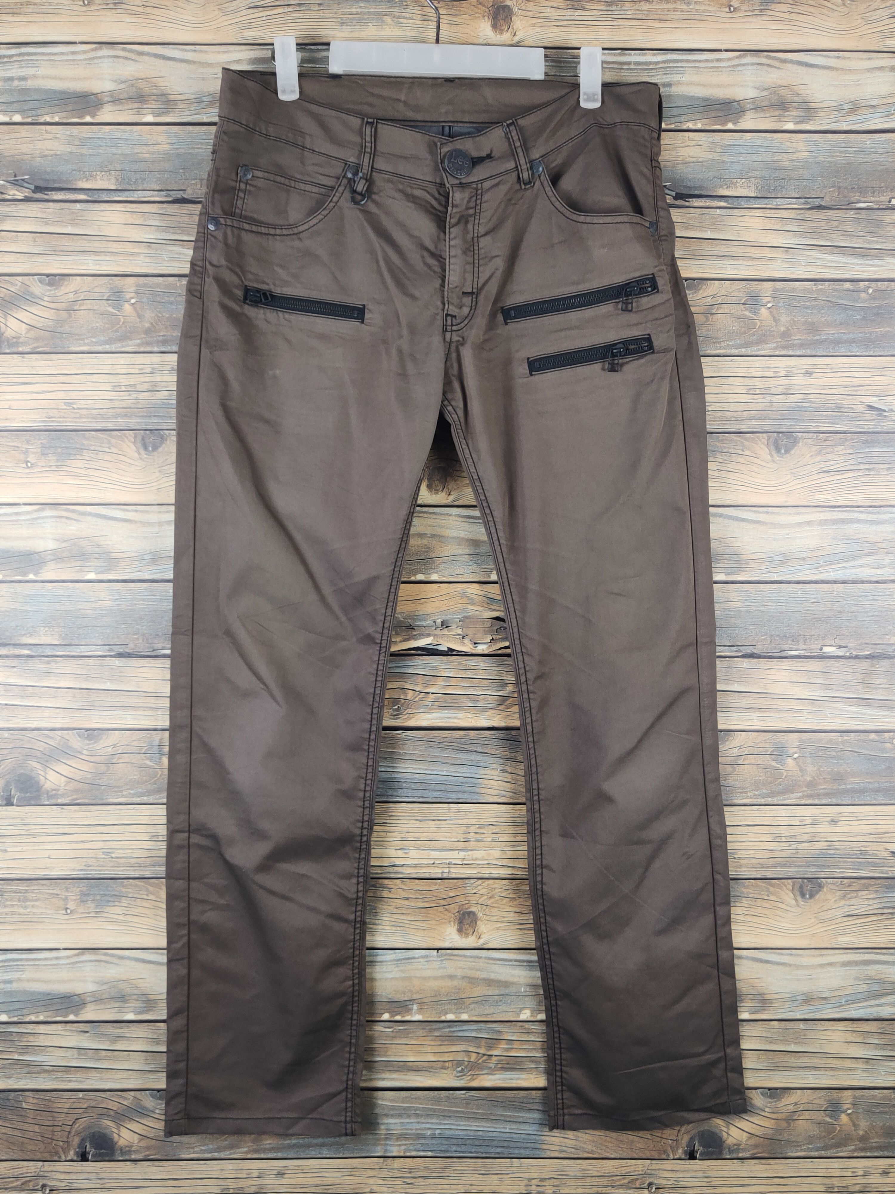 Lee DL Lee Brown Multipocket Casual Pants #1508 Size US 32 / EU 48 - 1 Thumbnail