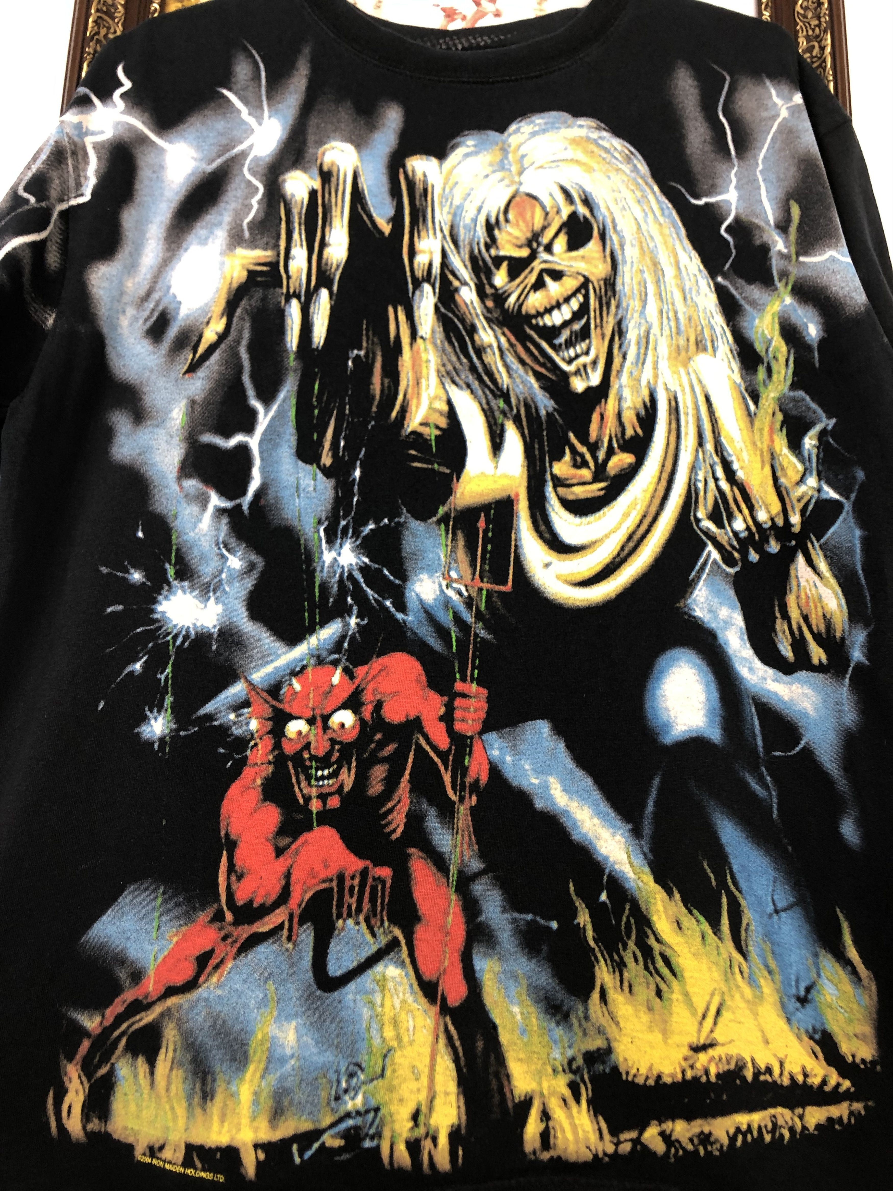 Band Tees × Vintage Vintage Iron Maiden The Number of The Beast Band Shirt Tee Size US M / EU 48-50 / 2 - 3 Thumbnail