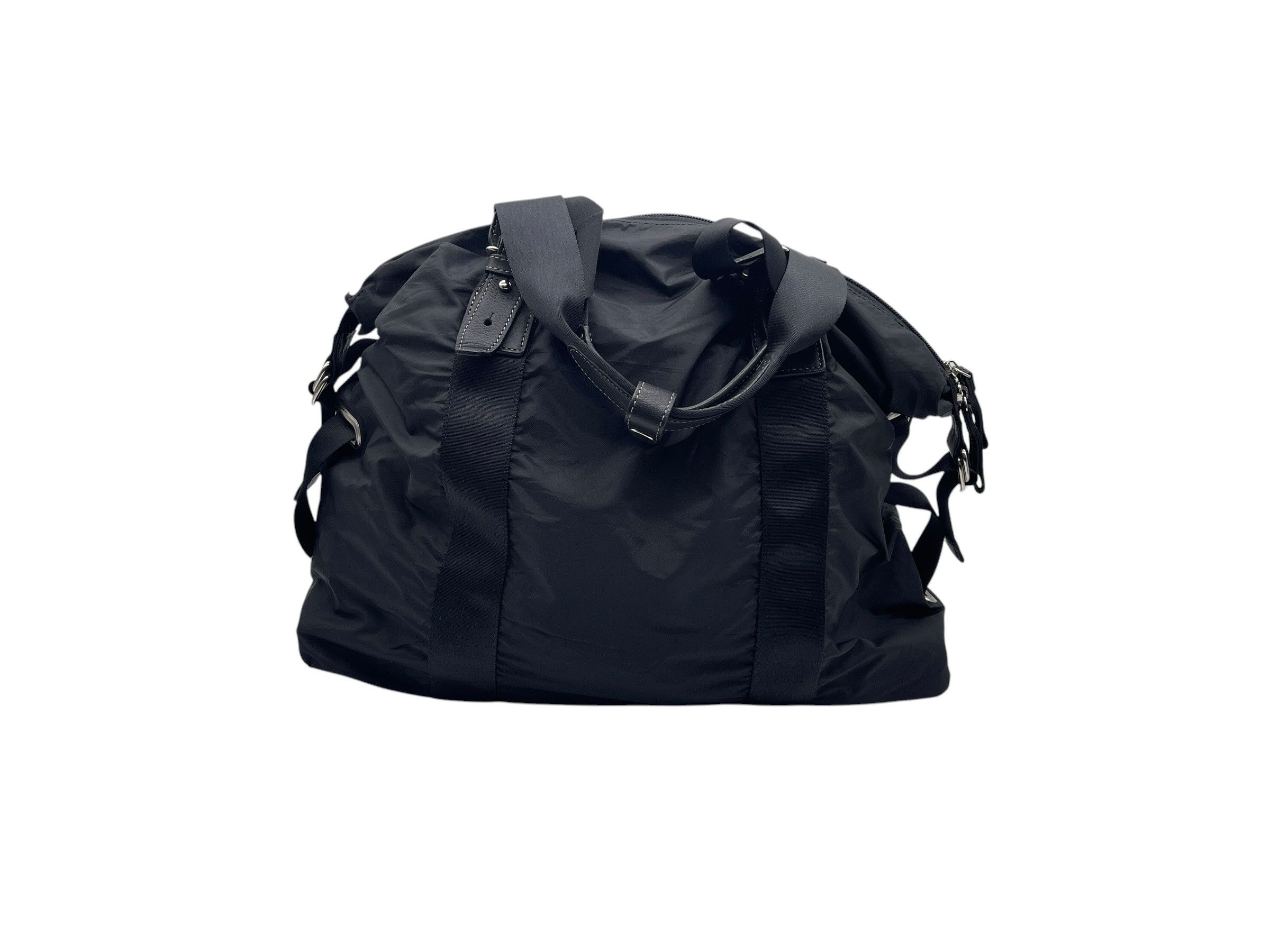 agnes b. Agnès b Voyage Nylon Boston Travel Bag Black Duffel Gym Bag Size ONE SIZE - 6 Thumbnail