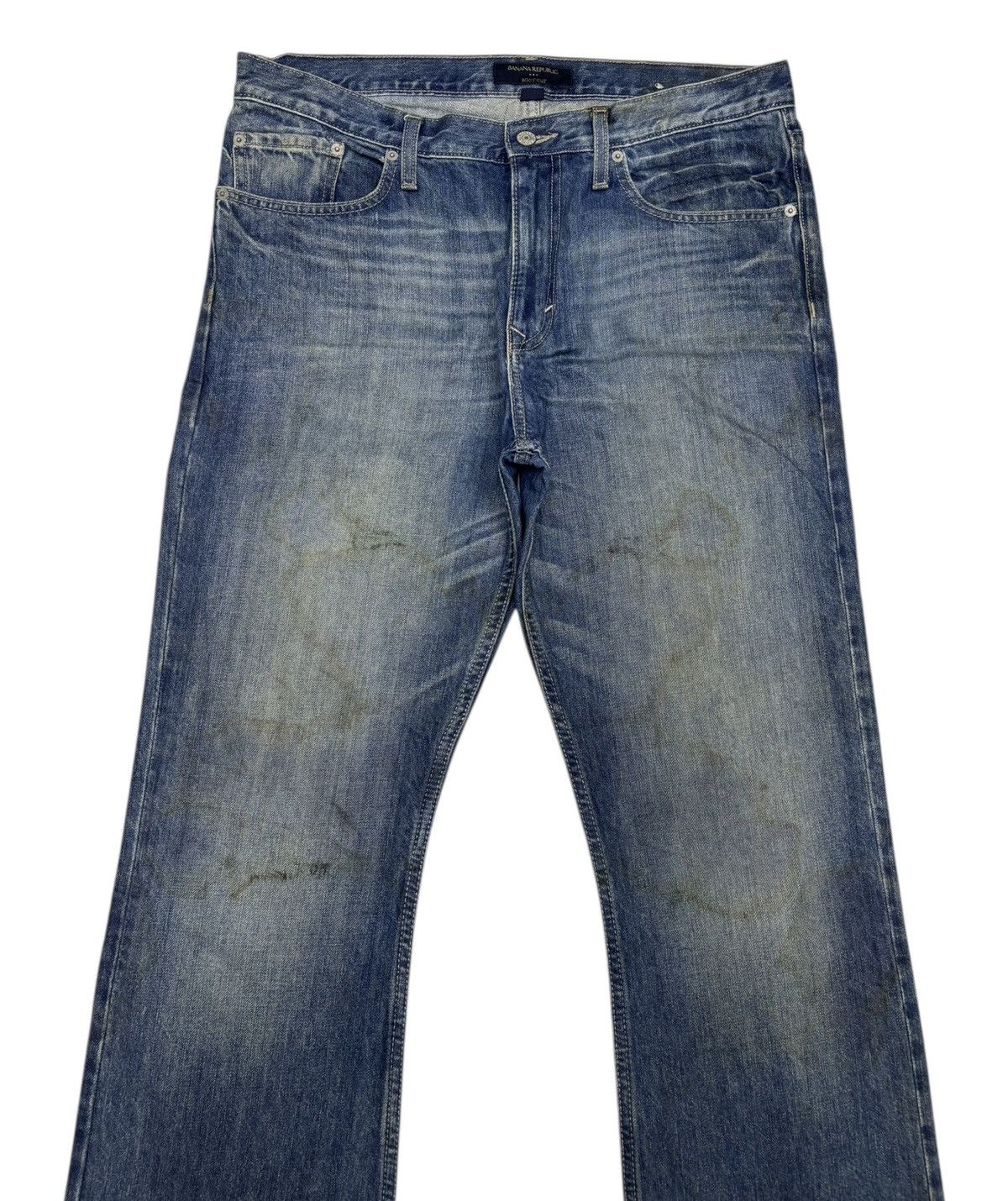 Kapital 🔥BANANA REPUBLIC BOOTCUT FLARED DENIM JEANS MUD WASH Size US 35 - 5 Thumbnail