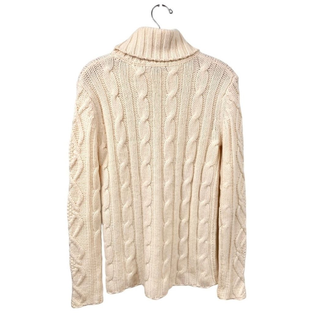 Eddie Bauer Eddie Bauer Chunky Merino Cream Cable Knit Sweater Size S Size S / US 4 / IT 40 - 3 Thumbnail
