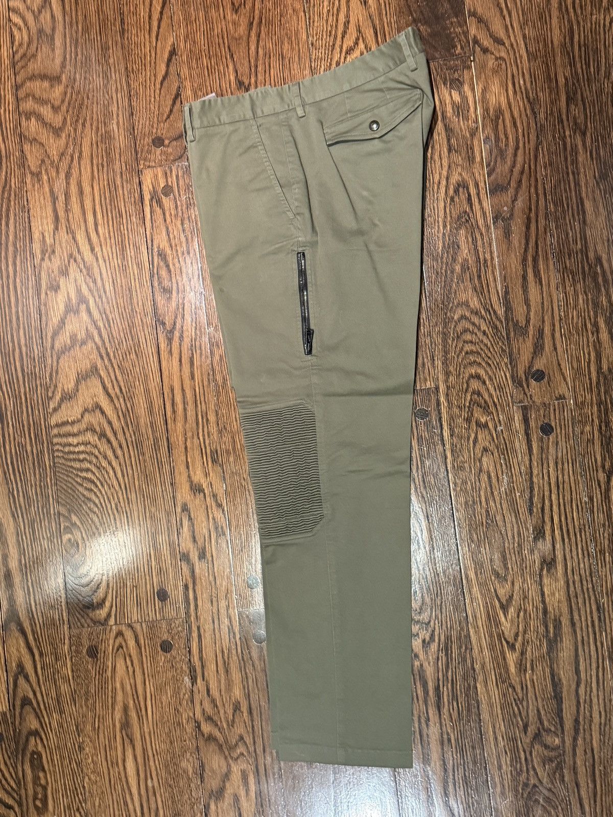 Belstaff Belstaff Army Green Moto Pants – Ribbed Knee Size US 36 / EU 52 - 5 Thumbnail