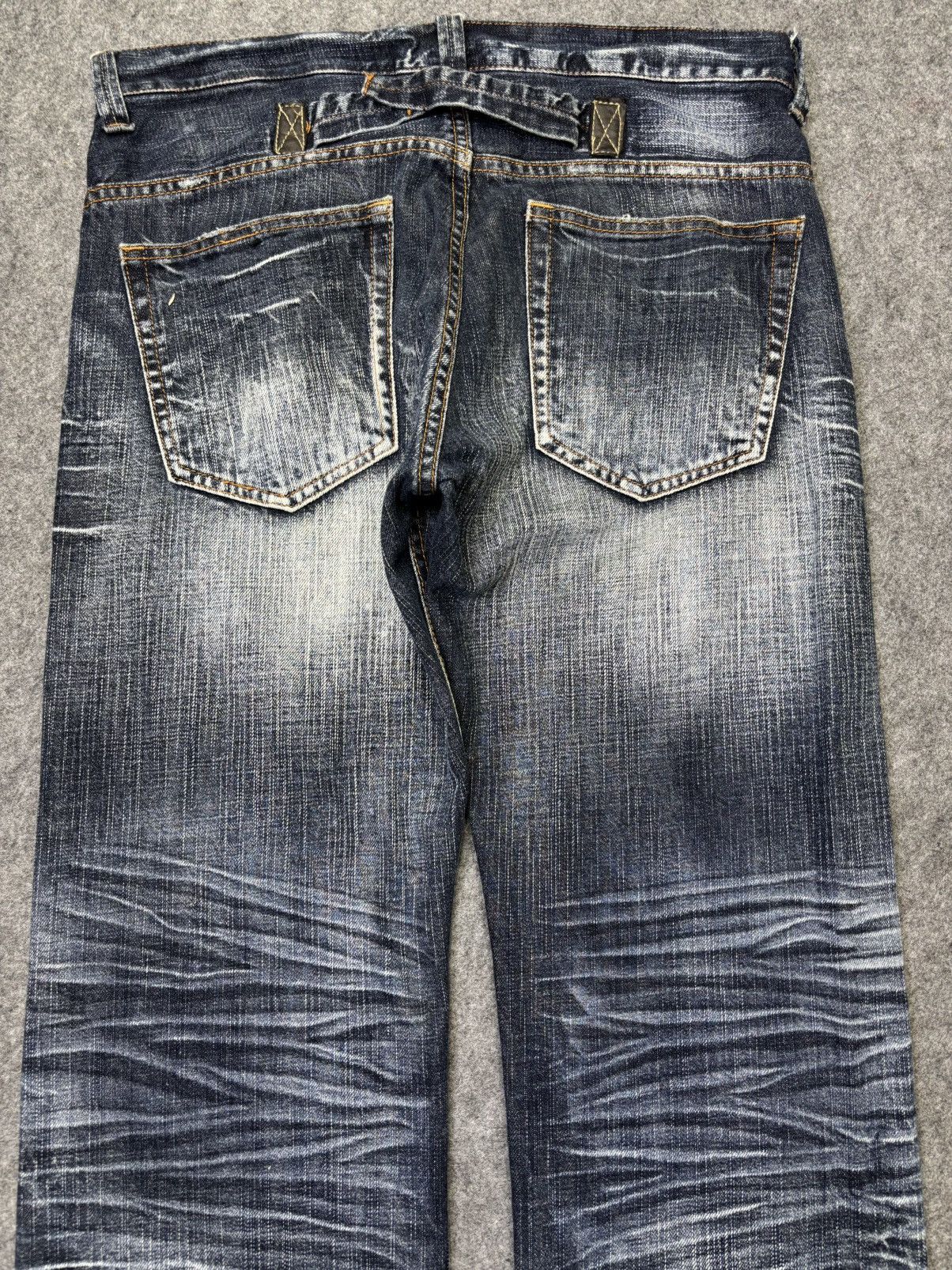 Japanese Brand 💥Insane Artisanal Sorridere Distressed Denim F782 Size US 33 - 10 Thumbnail