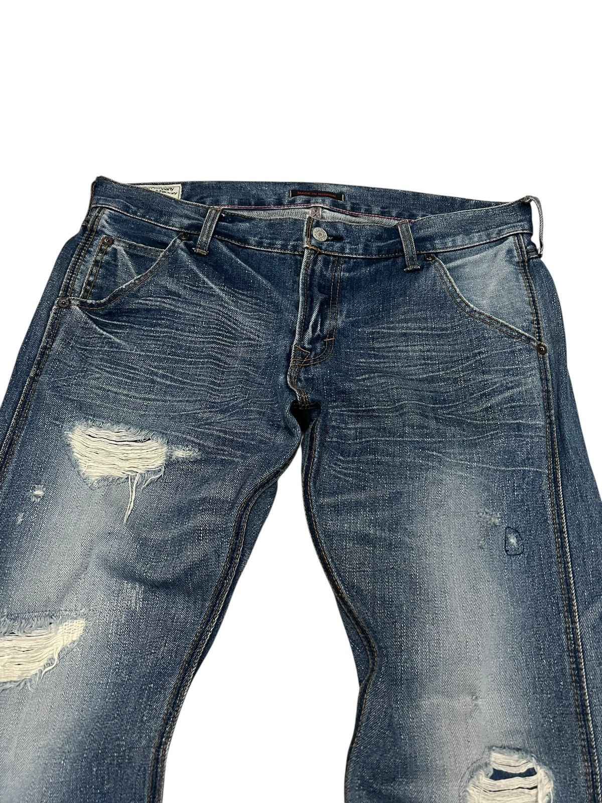 Japanese Brand Vintage Blue Way Japanese Brand Distress Clawmark Jean Size US 34 / EU 50 - 3 Thumbnail