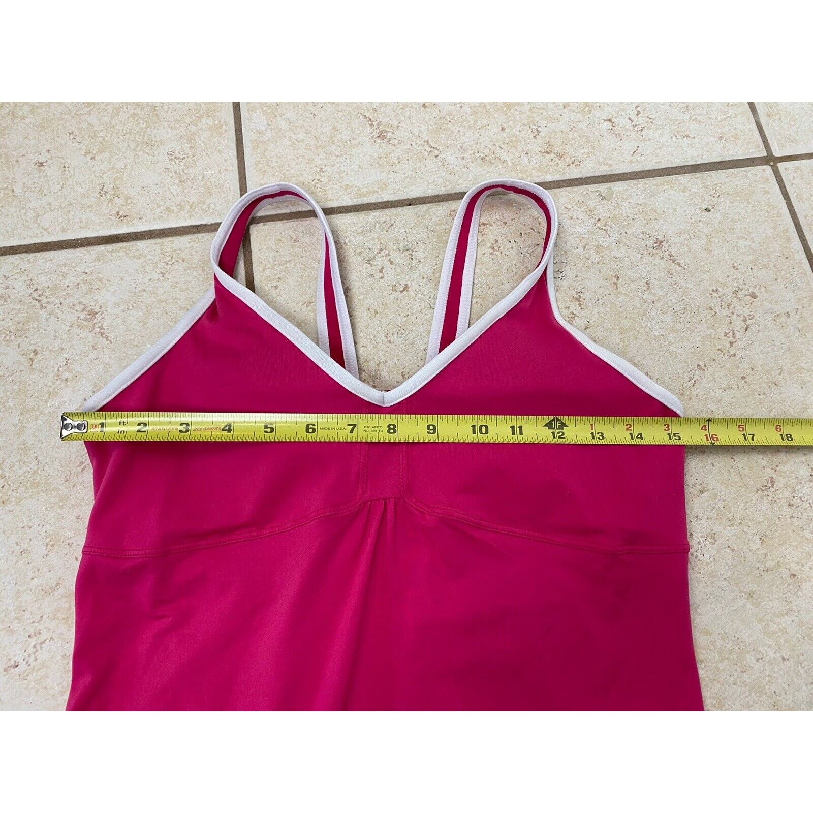 Nike Nike Dri Fit Pink White Racerback M Cinched Built In Bra Size M / US 6-8 / IT 42-44 - 10 Thumbnail