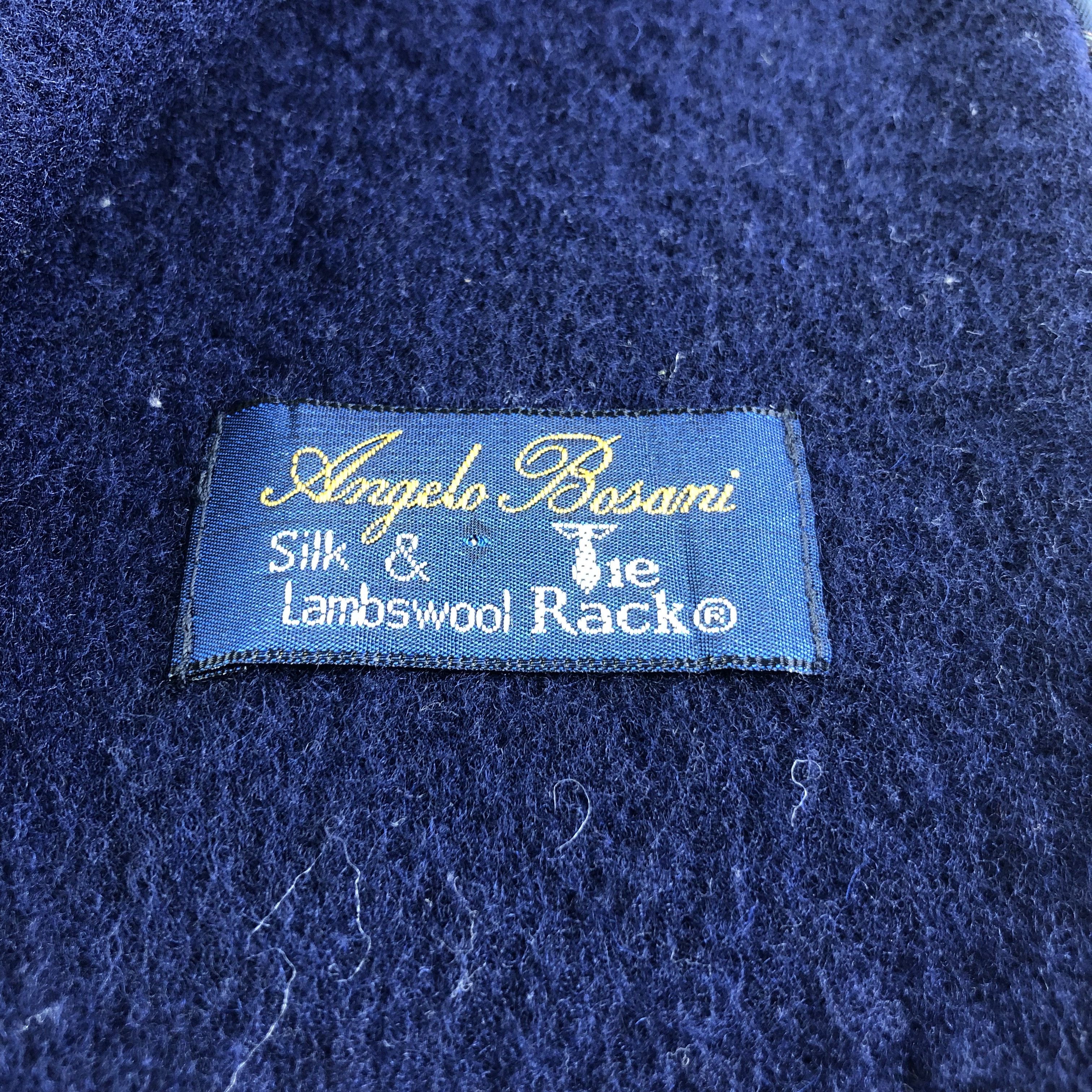 Vintage Angelo Bosani Silk Wool Scarf Muffler V1687 Size ONE SIZE - 4 Thumbnail