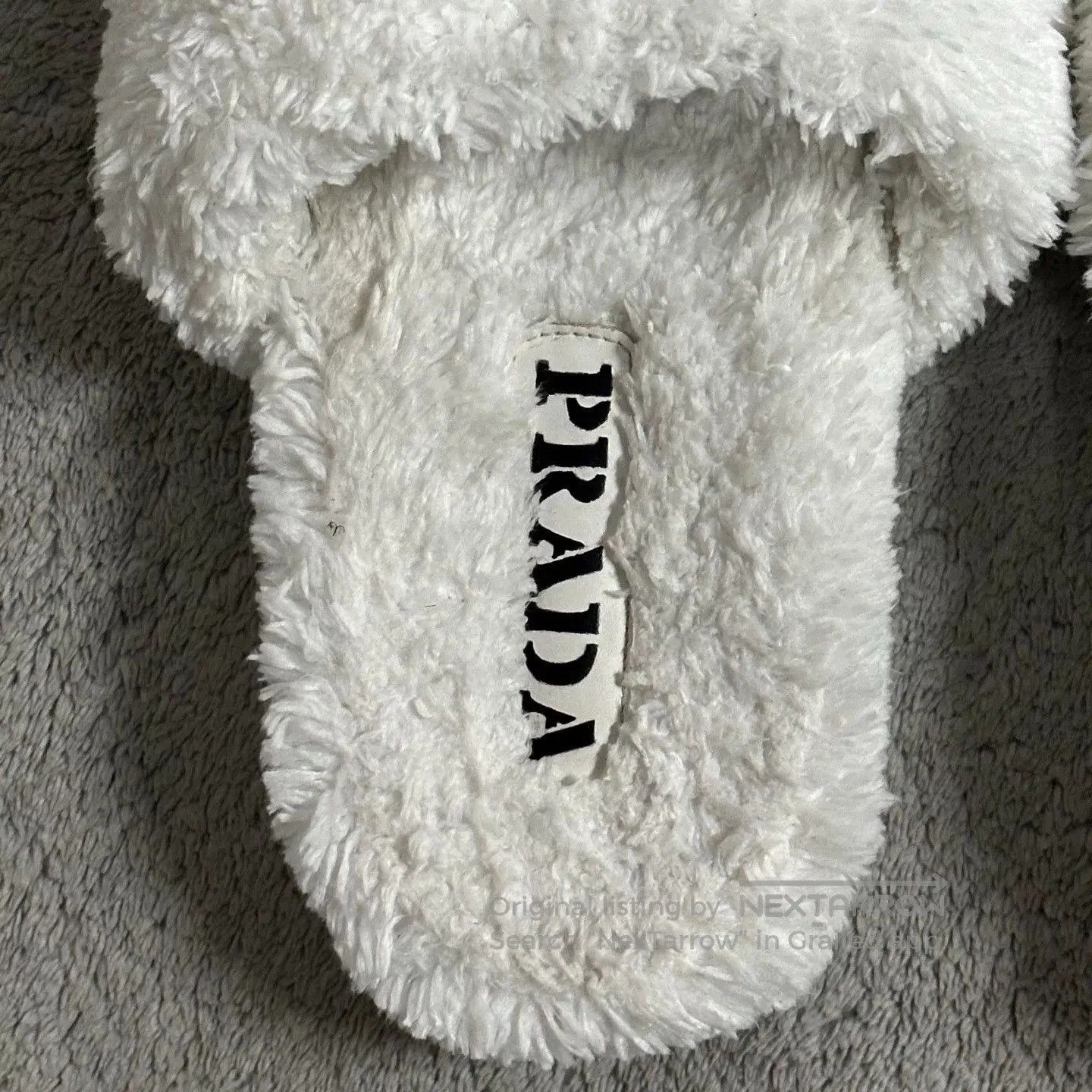 Prada prada fuzzy logo slide sandals size 35. Size US 5 / IT 35 - 4 Thumbnail