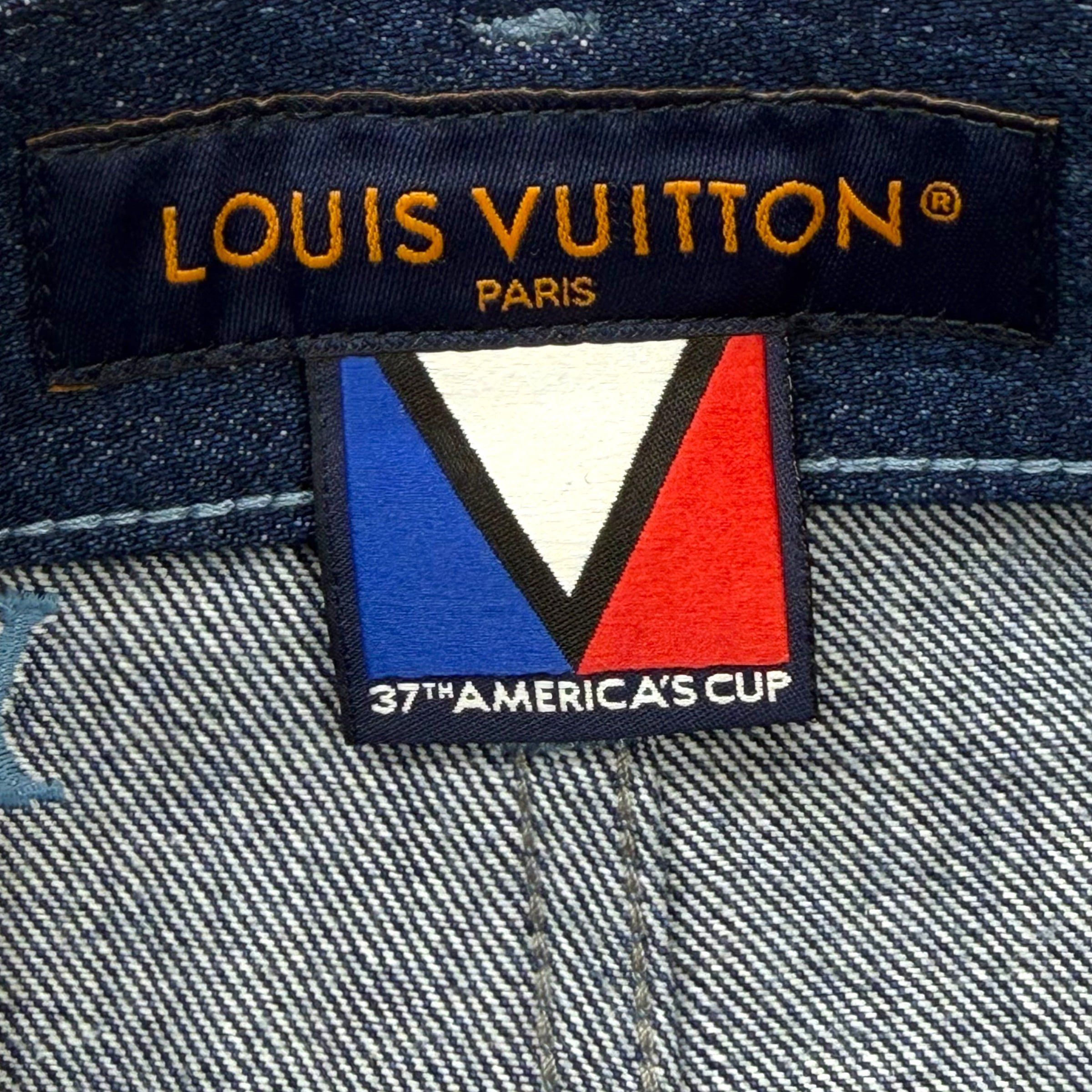 Louis Vuitton Louis Vuitton Embroidered Damier Denim Shorts 36 Size US 36 / EU 52 - 5 Thumbnail
