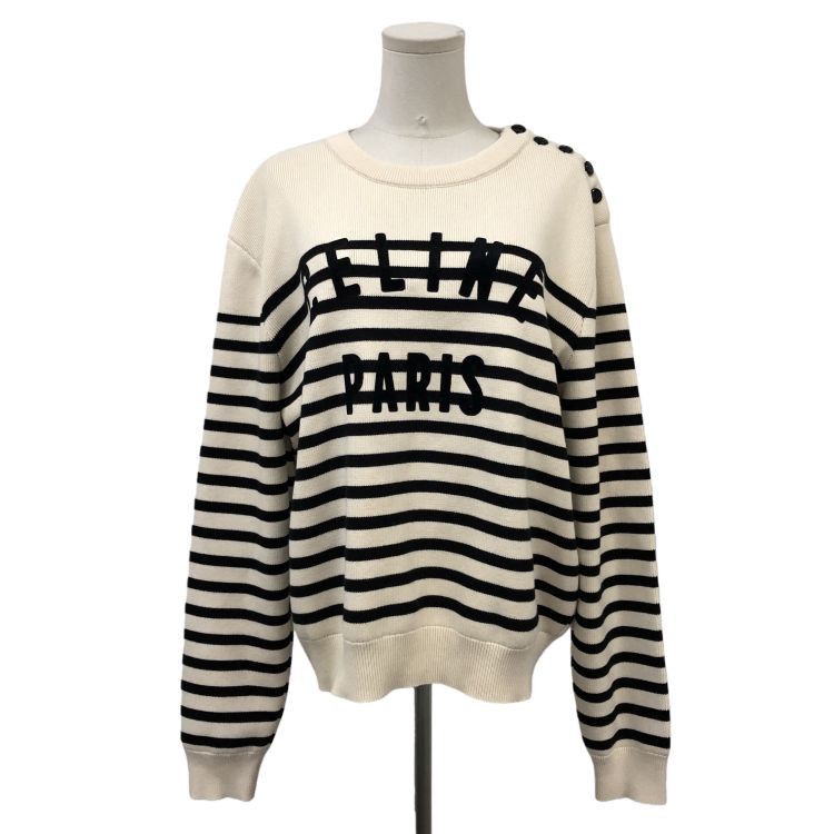 Celine Celine Striped Logo Sweater Size XL Size XL / US 12-14 / IT 48-50 - 1 Thumbnail