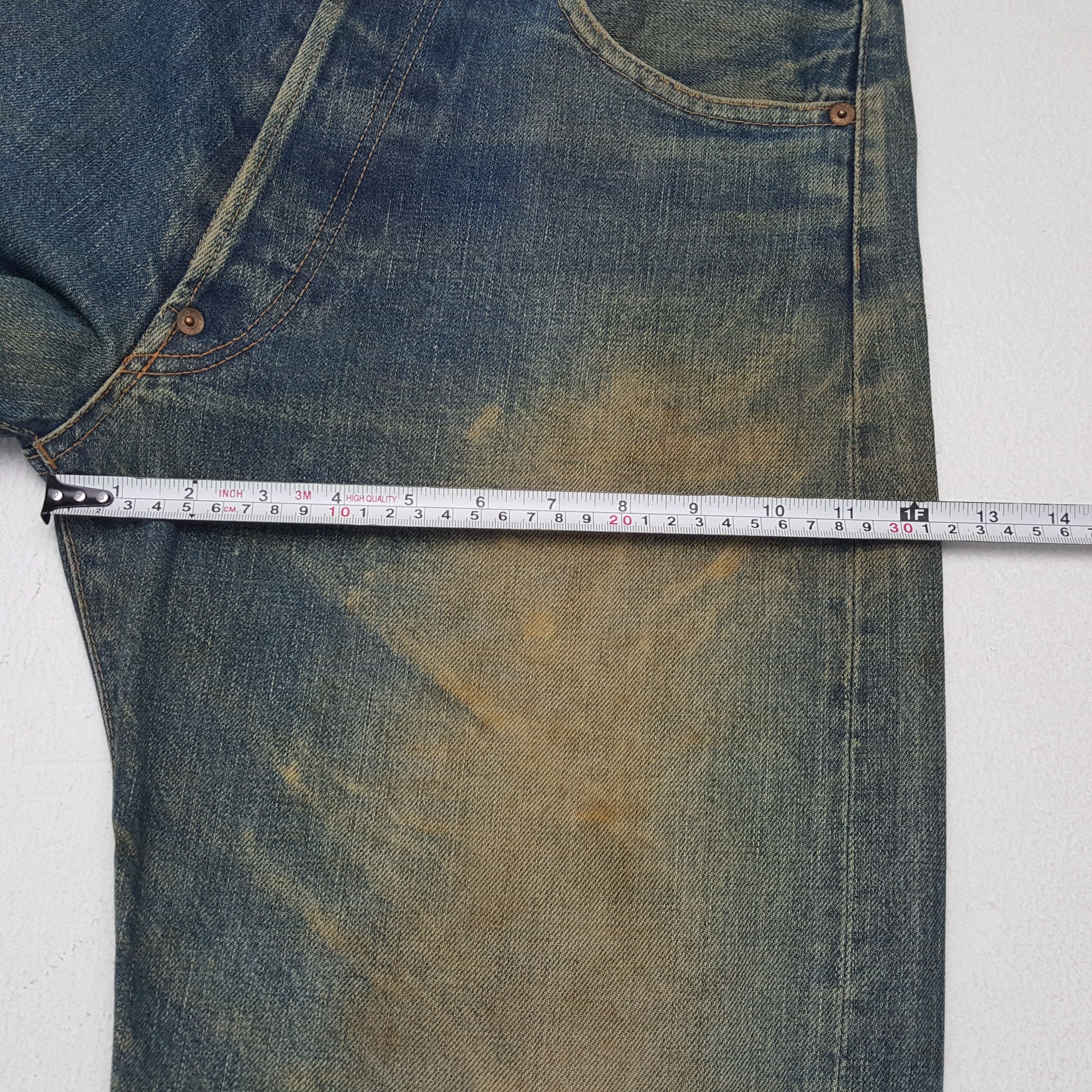 Evisu × Japanese Brand × Vintage Vintage EVISU Japanese Daicock Custom Style Distressed Jeans Size US 30 / EU 46 - 9 Thumbnail