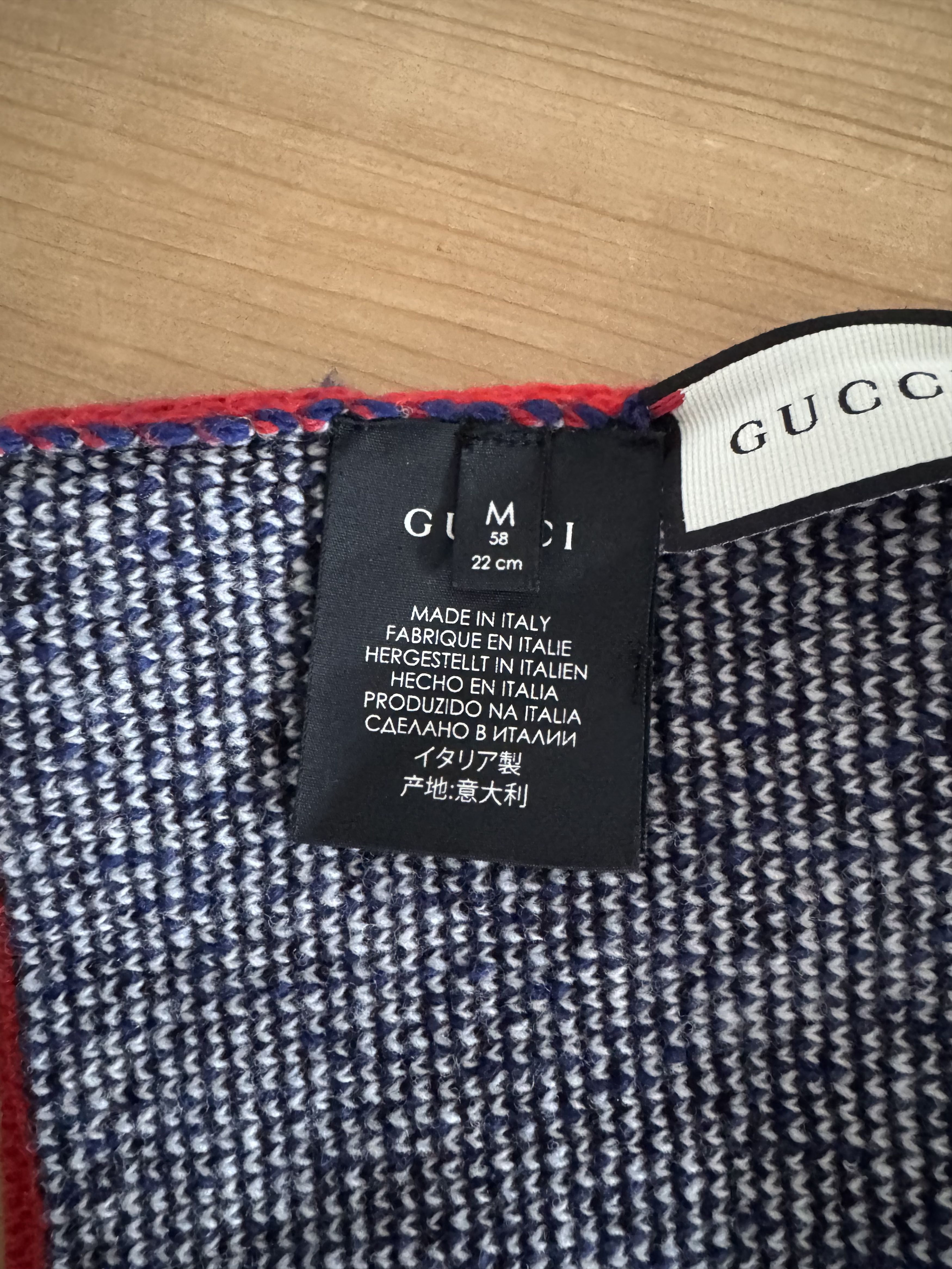 Gucci Red Angry Cat Jacquard Wool Beanie Size ONE SIZE - 7 Thumbnail