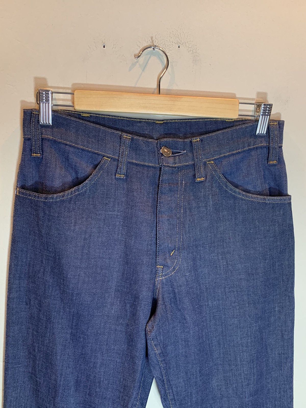 Levi's *RARE* Vintage 70’s Levi’s 646 Blank Black Tab Jeans Talon Size US 32 / EU 48 - 4 Thumbnail