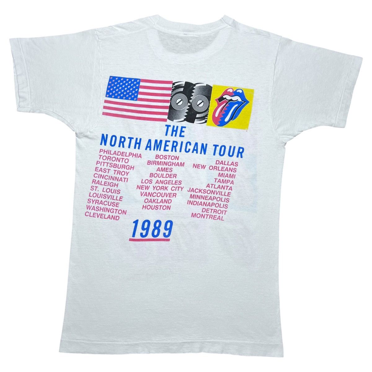Band Tees Vintage 1989 The Rolling Stones Steel Wheels Tour Band Tee Size US M / EU 48-50 / 2 - 2 Thumbnail