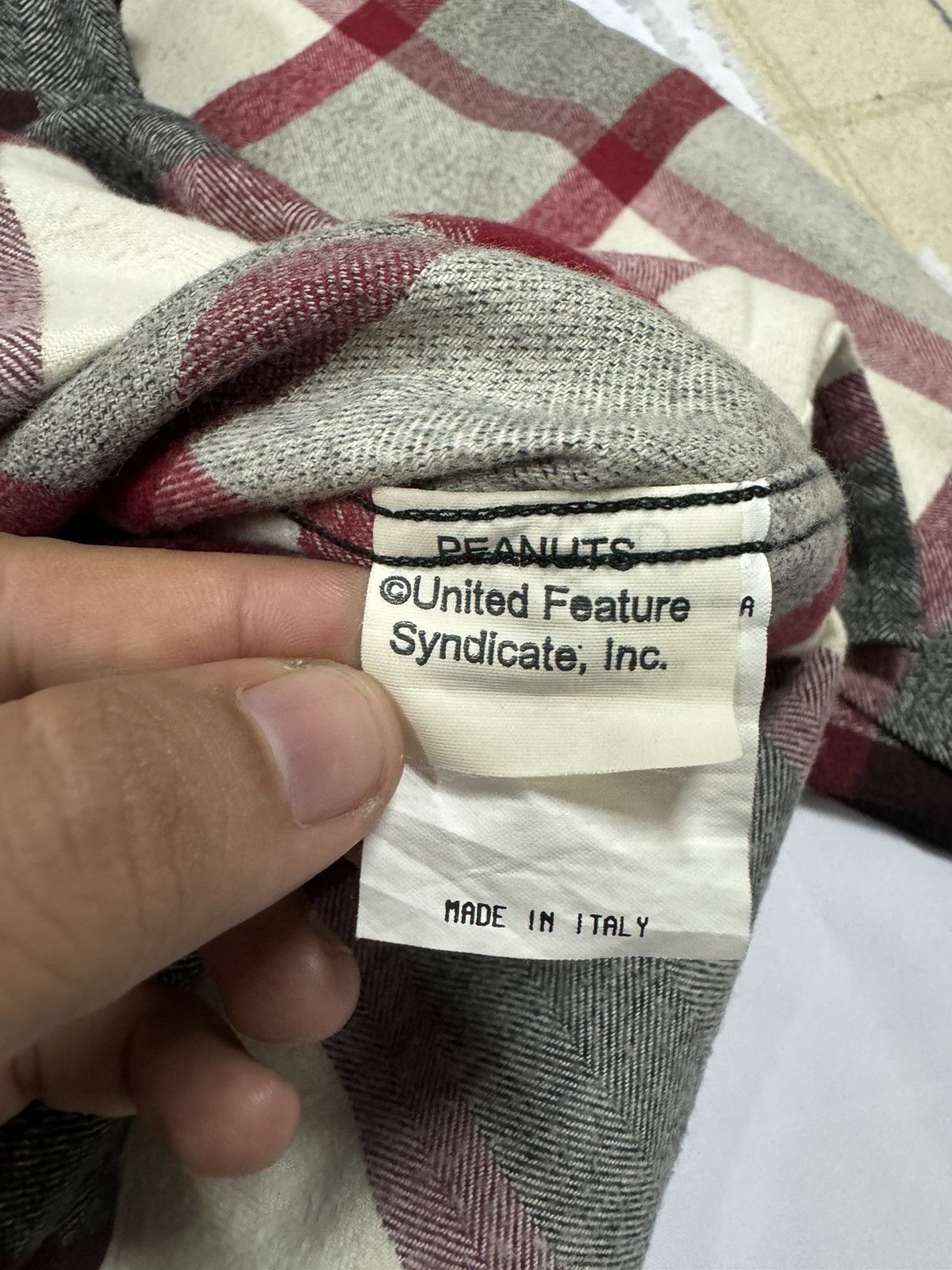 Iceberg × Vintage Iceberg X Peanuts United Feature Syndicate Tartan Flannel Size US M / EU 48-50 / 2 - 13 Thumbnail