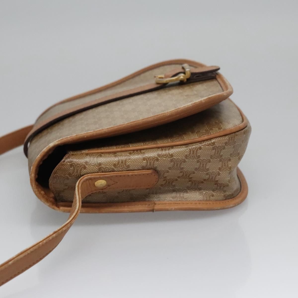 Celine CELINE Macadam Canvas Shoulder Bag Beige Size ONE SIZE - 5 Thumbnail
