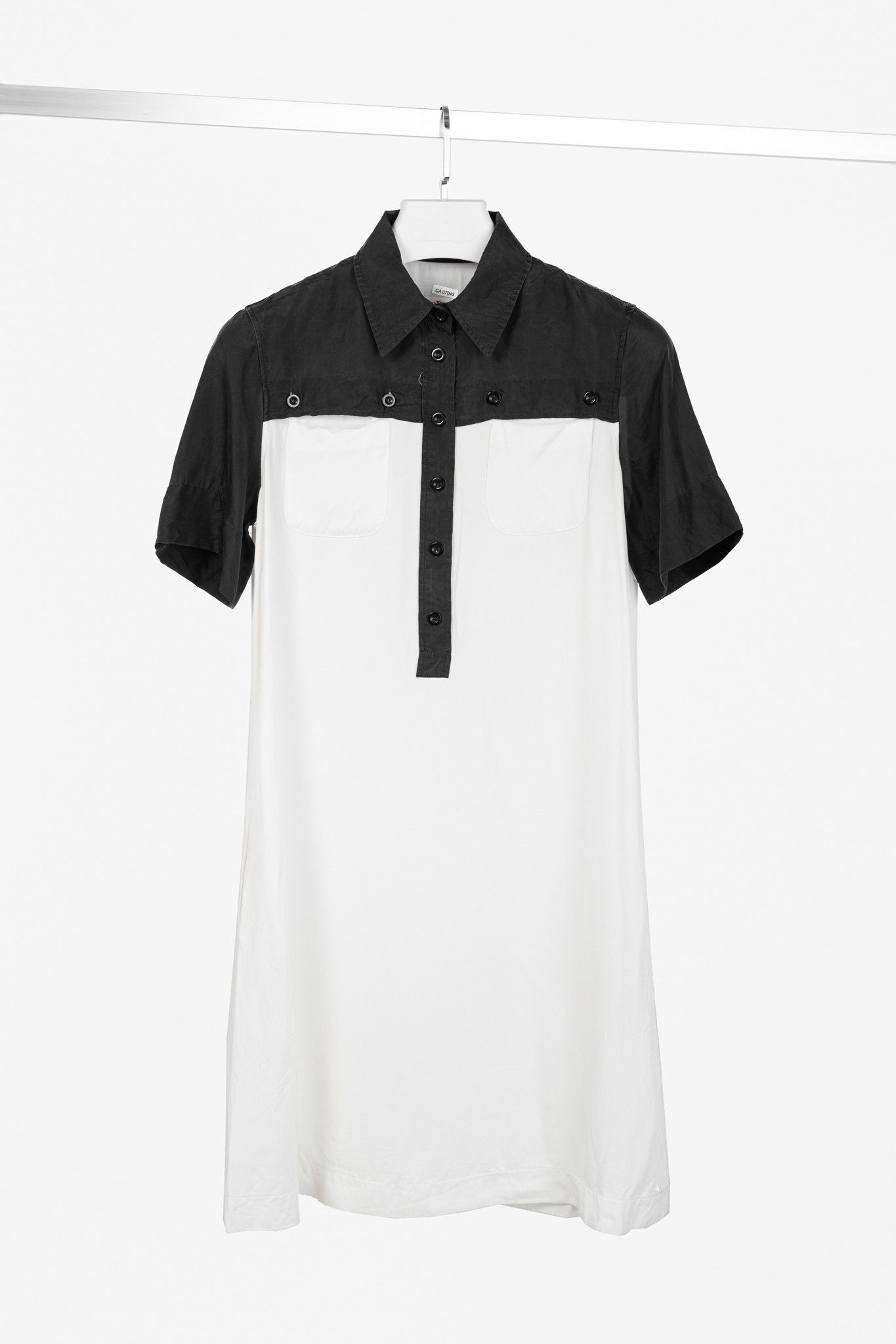See by Chloe See by Chloe Black & White Polo A-Line Mini Dress Size S / US 4 / IT 40 - 1 Thumbnail
