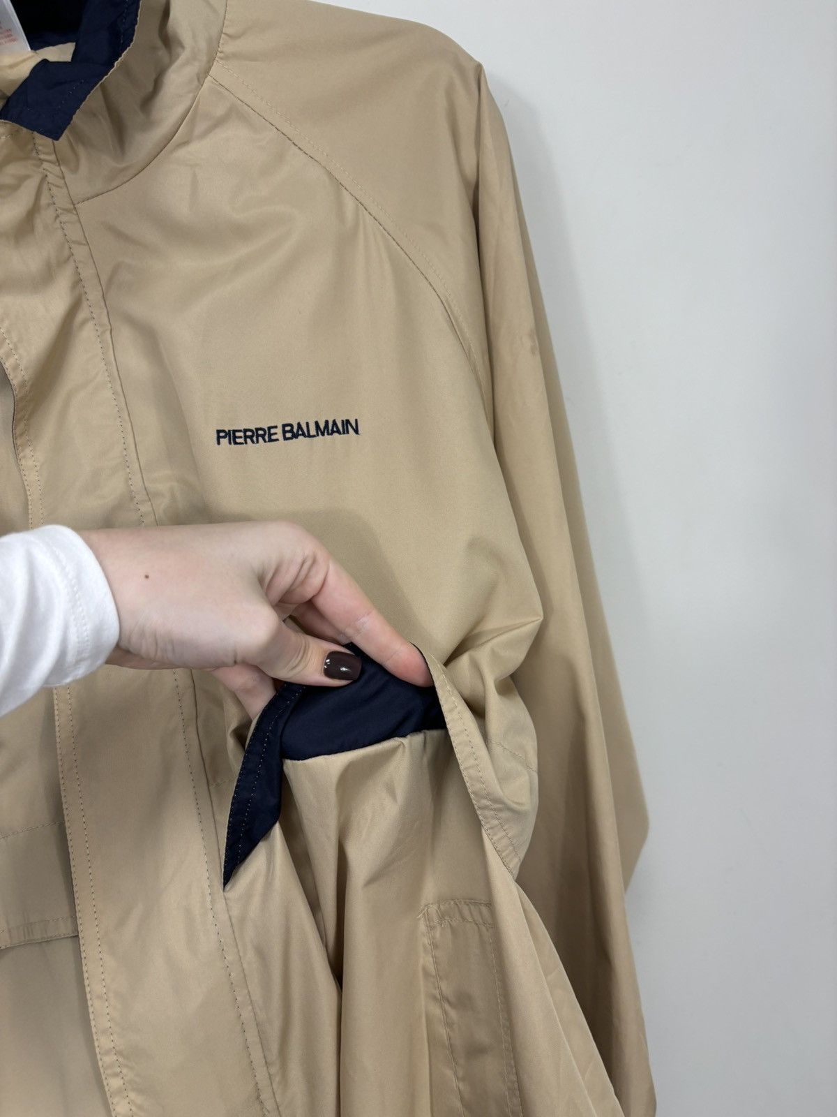 Pierre Balmain Vintage Pierre Balmain Very Rare Logo Luxury Light Jacket Size US XL / EU 56 / 4 - 16 Thumbnail