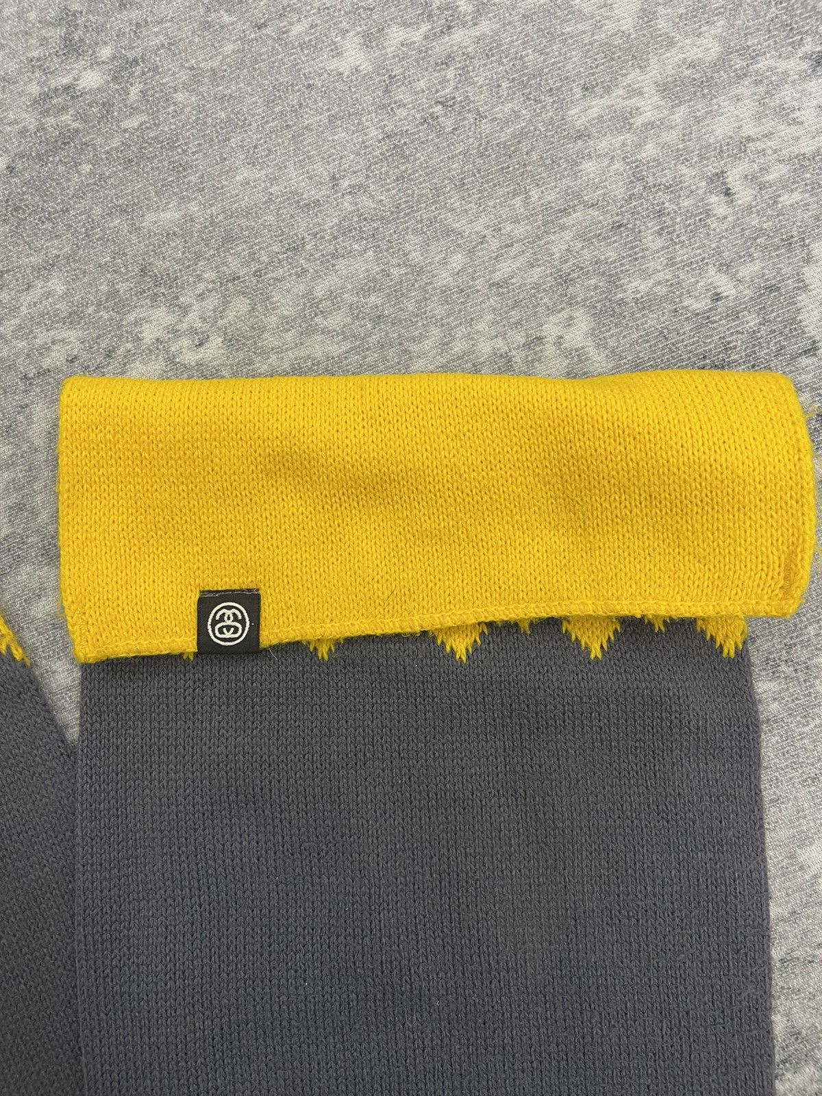 Stussy Vintage Stussy Gray Wool Scarf Muffler s10 Size ONE SIZE - 3 Thumbnail