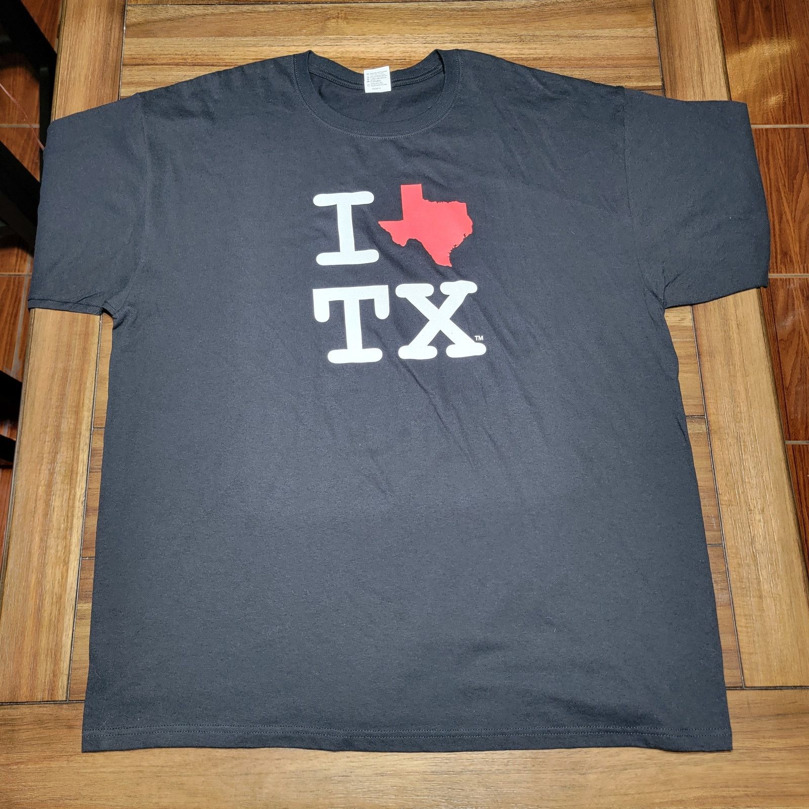 Anvil Anvil Black Unisex Tee "I (Texas) TX" - Size 2X Size US XXL / EU 58 / 5 - 1 Thumbnail