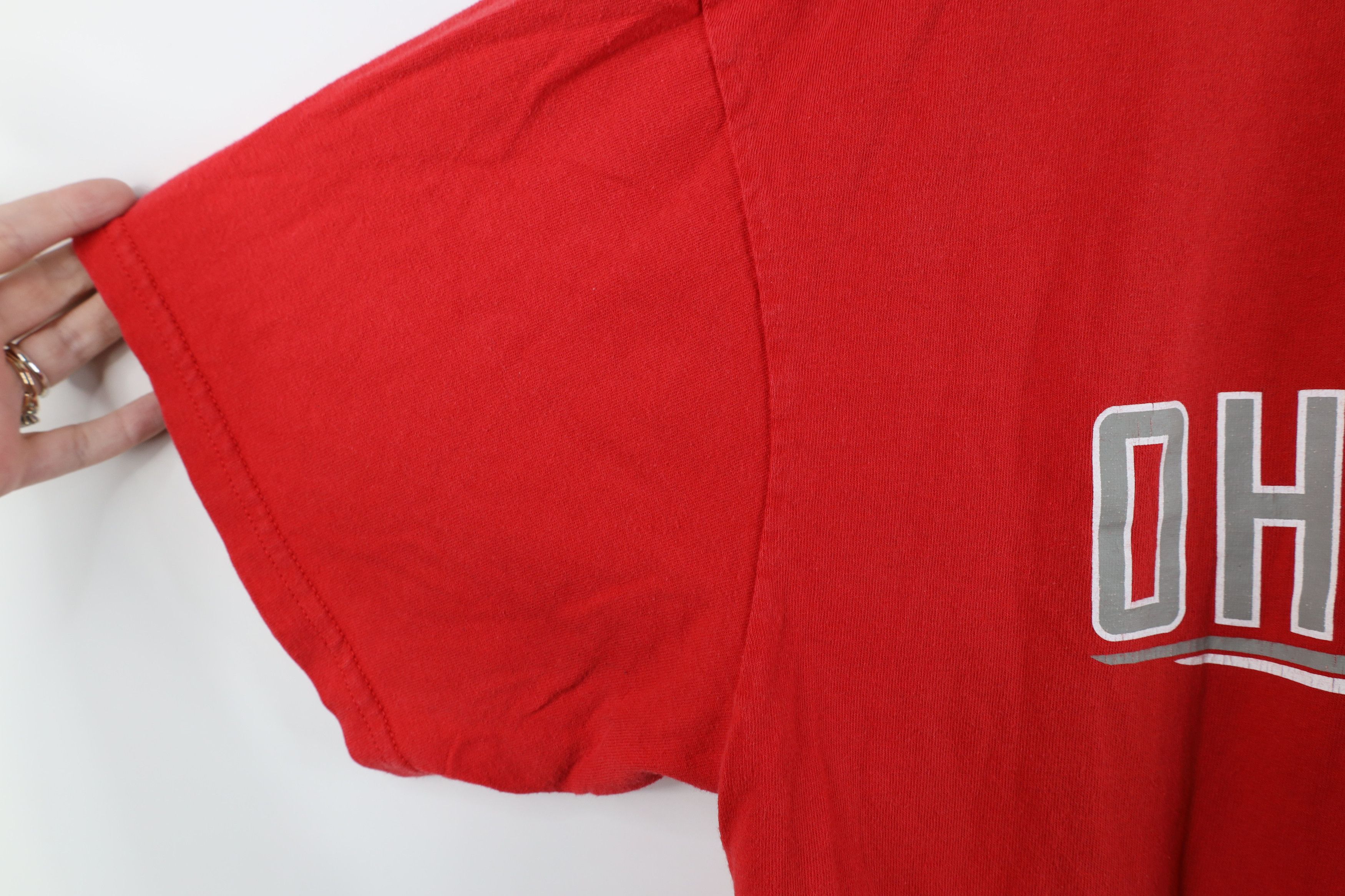 Nike Vintage Nike Swoosh Ohio State University Football T-Shirt Size US XL / EU 56 / 4 - 9 Thumbnail