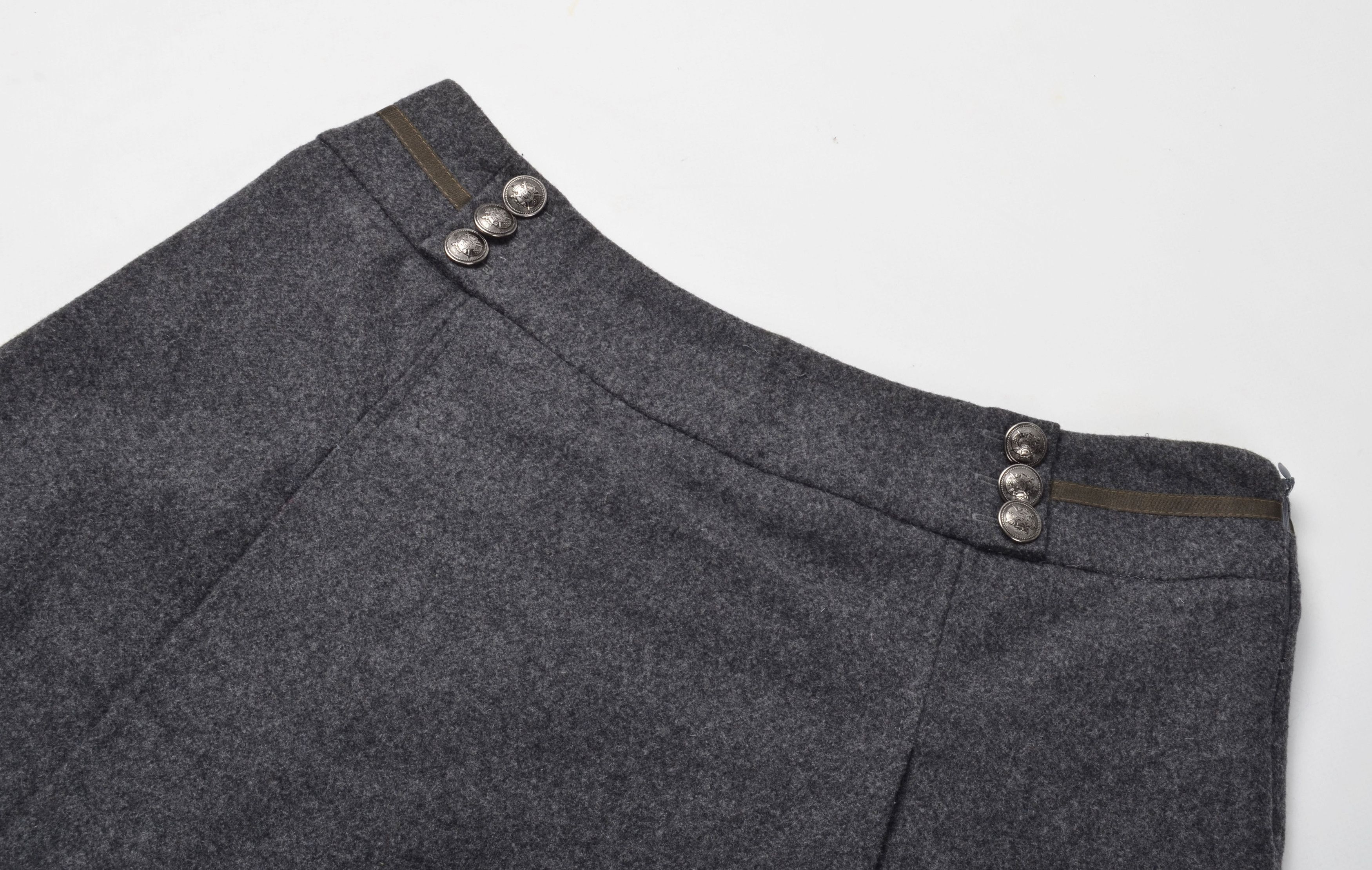 Weekend Max Mara Weekend Max Mara Gray Wool Blend A-line Skirt Size 30" / US 8 / IT 44 - 5 Thumbnail