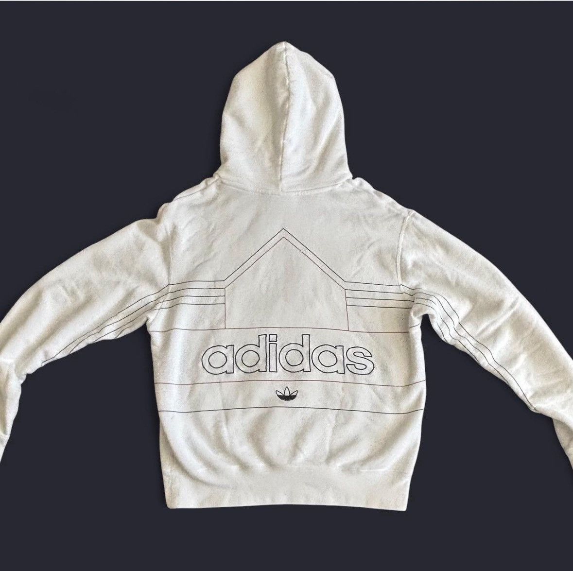 Adidas BRAND NEW Adidas White Pullover Hoodie Size US S / EU 44-46 / 1 - 2 Thumbnail
