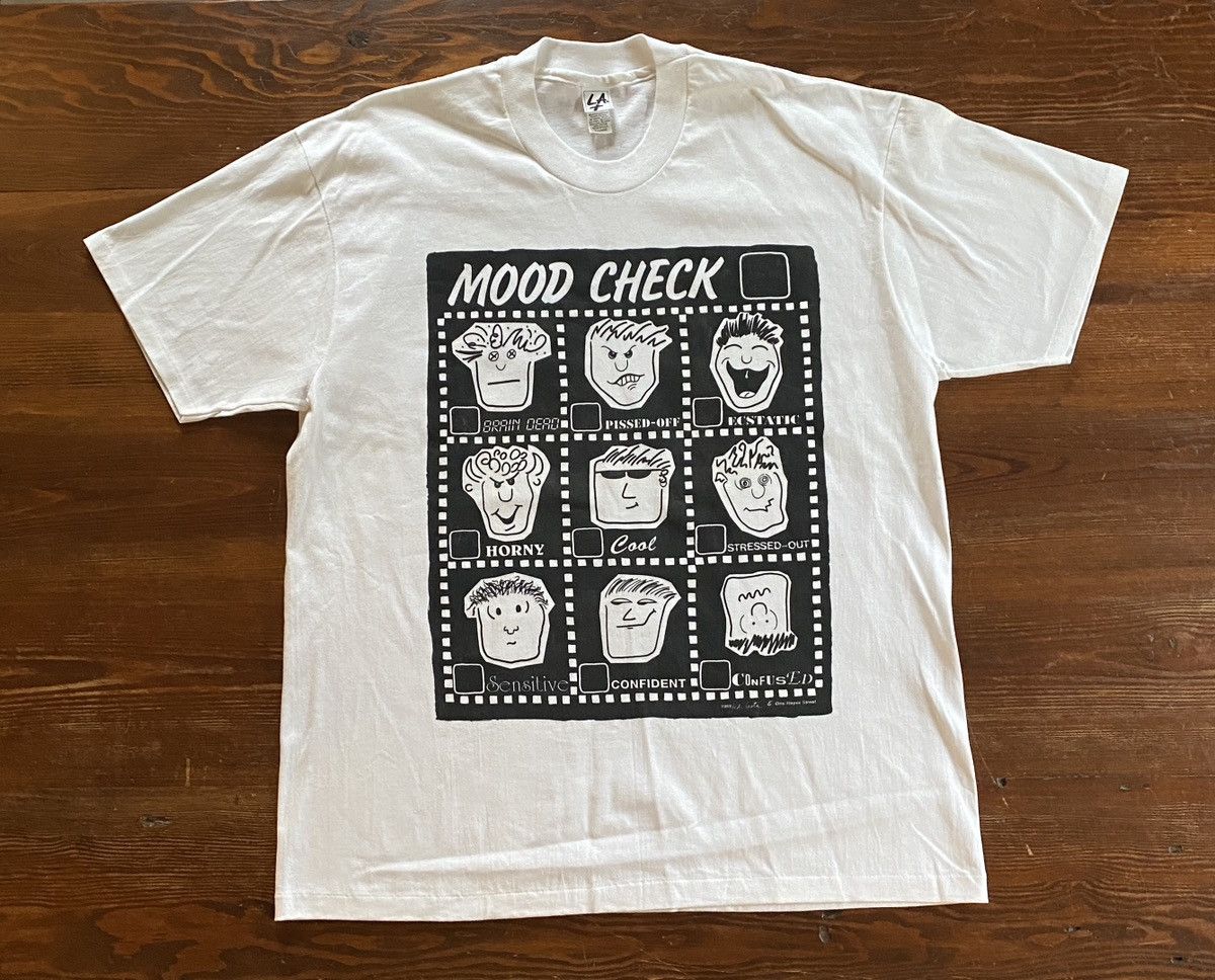 Vintage Vintage ‘89 Mood Check Many Moods Comic Single Stitch Tee Size US XL / EU 56 / 4 - 1 Thumbnail