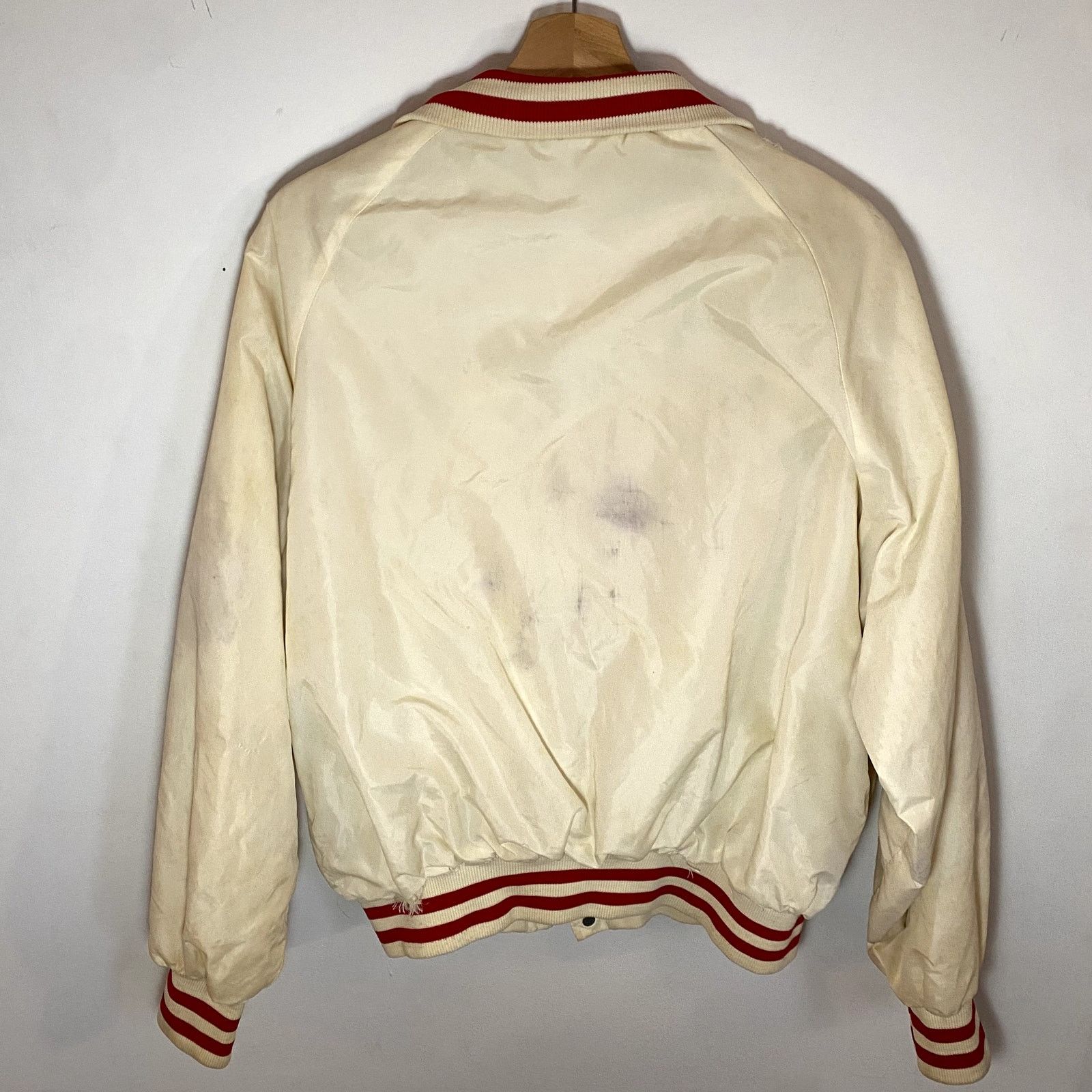 Vintage Vintage Satin Varsity Jacket Chain Stitched VFW War Veterans Size US M / EU 48-50 / 2 - 7 Thumbnail