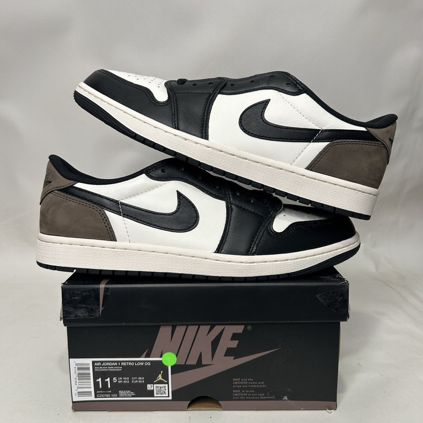 Nike Nike Air Jordan 1 Retro Low OG “Sail Mocha” Size US 11.5 / EU 44-45 - 1 Thumbnail