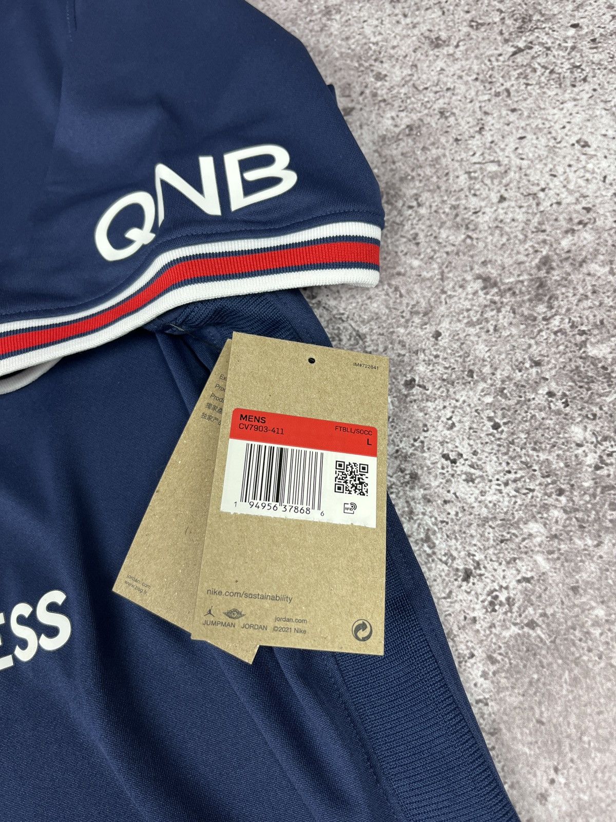 Nike Nike x Paris Saint-Germain 2021/22 Stadium Home T-Shirt Size US L / EU 52-54 / 3 - 7 Thumbnail