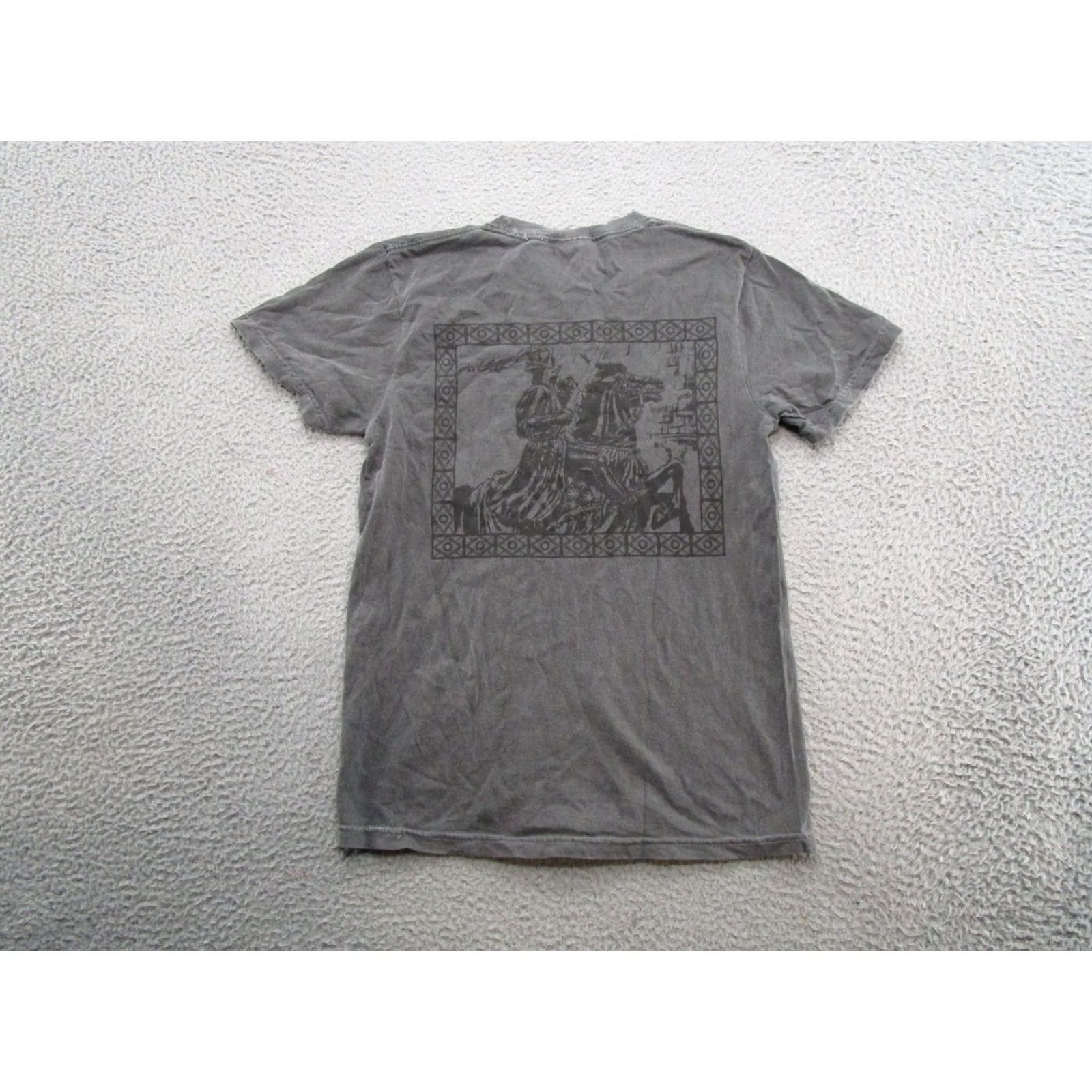 Comfort Colors Fantasy Initiative Gray Double Sided Spell Out T-Shirt Men's Size S Roll Play Shirt Size US S / EU 44-46 / 1 - 4 Thumbnail
