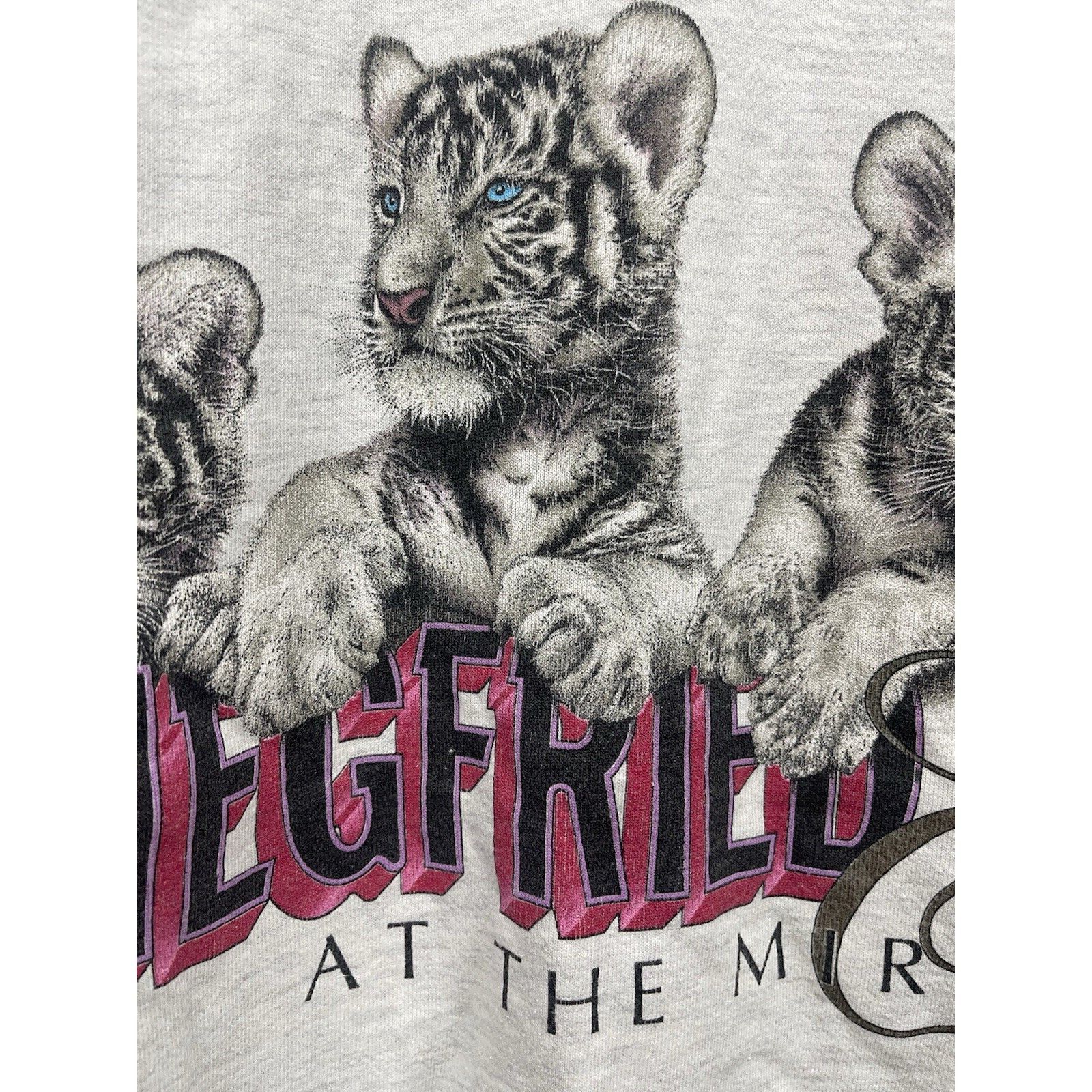 Other Vintage Siegfried & Roy White Tiger Cubs Men XL Gray CREWNEC Size US XL / EU 56 / 4 - 6 Thumbnail