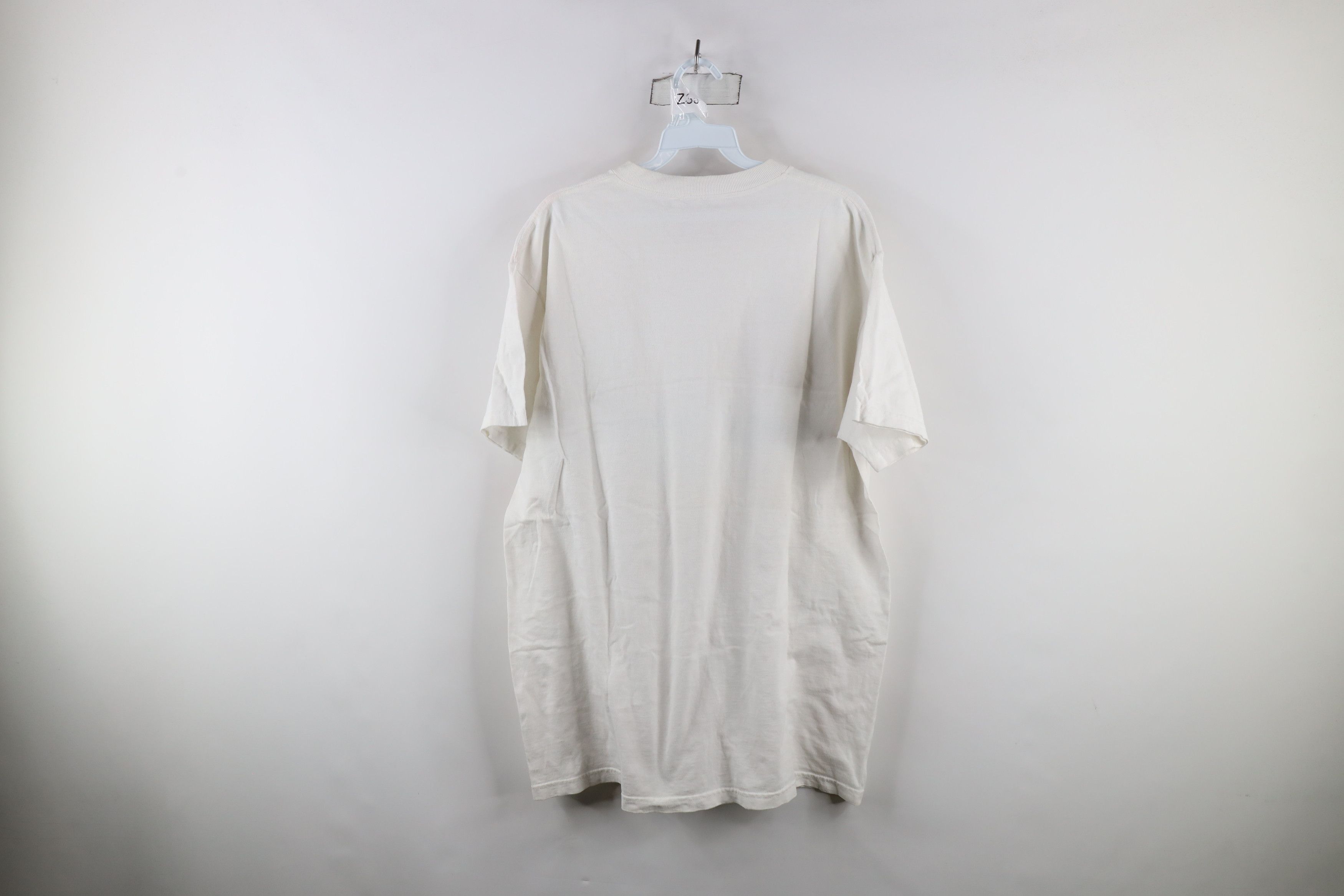 Vintage Vintage 90s Funny Cow Short Sleeve T-Shirt White Cotton Size US L / EU 52-54 / 3 - 9 Thumbnail