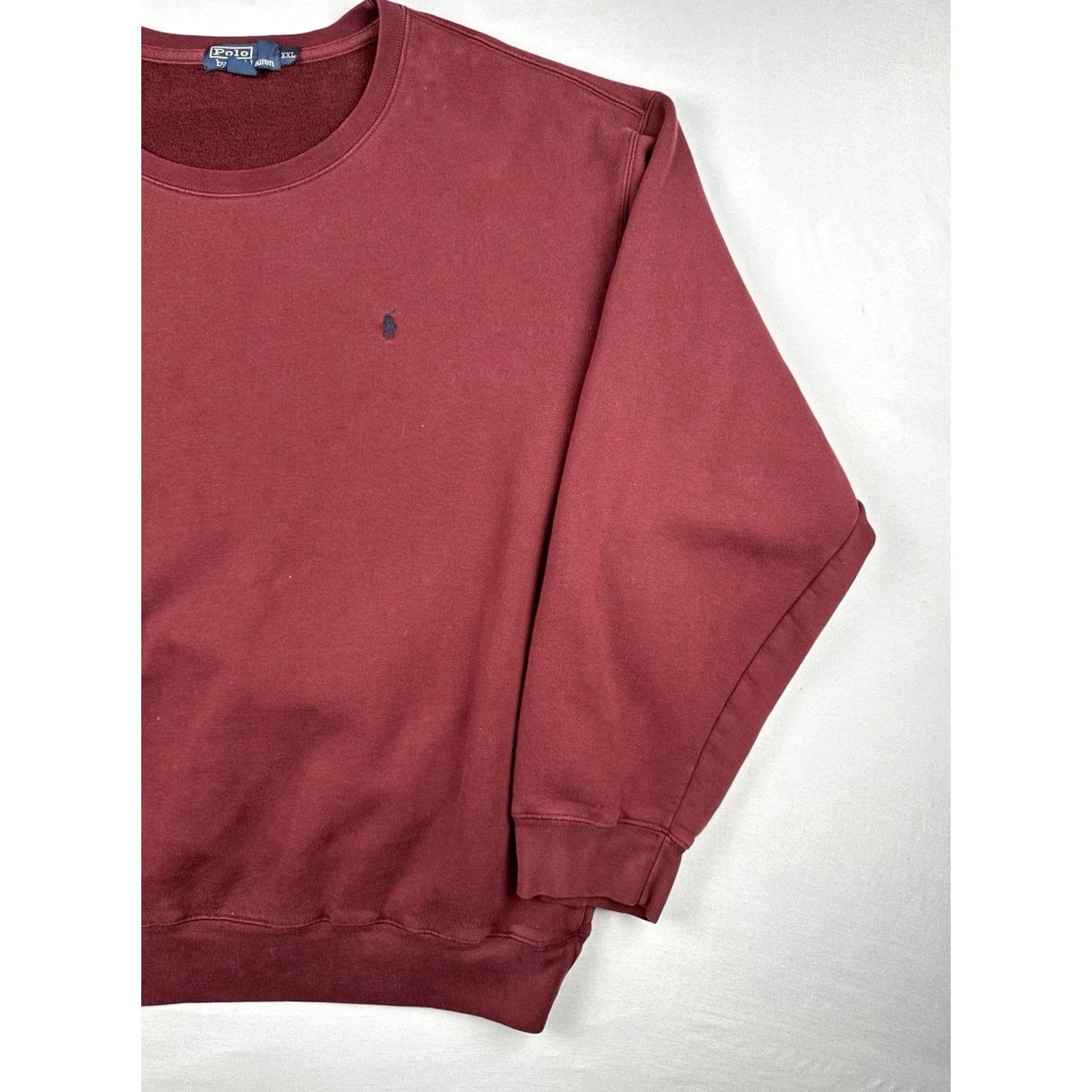Polo Ralph Lauren VINTAGE Polo Ralph Lauren Sweatshirt Crewneck Pullover 2XL Red Pony Logo 90s Mens Shirt Size US XXL / EU 58 / 5 - 4 Thumbnail