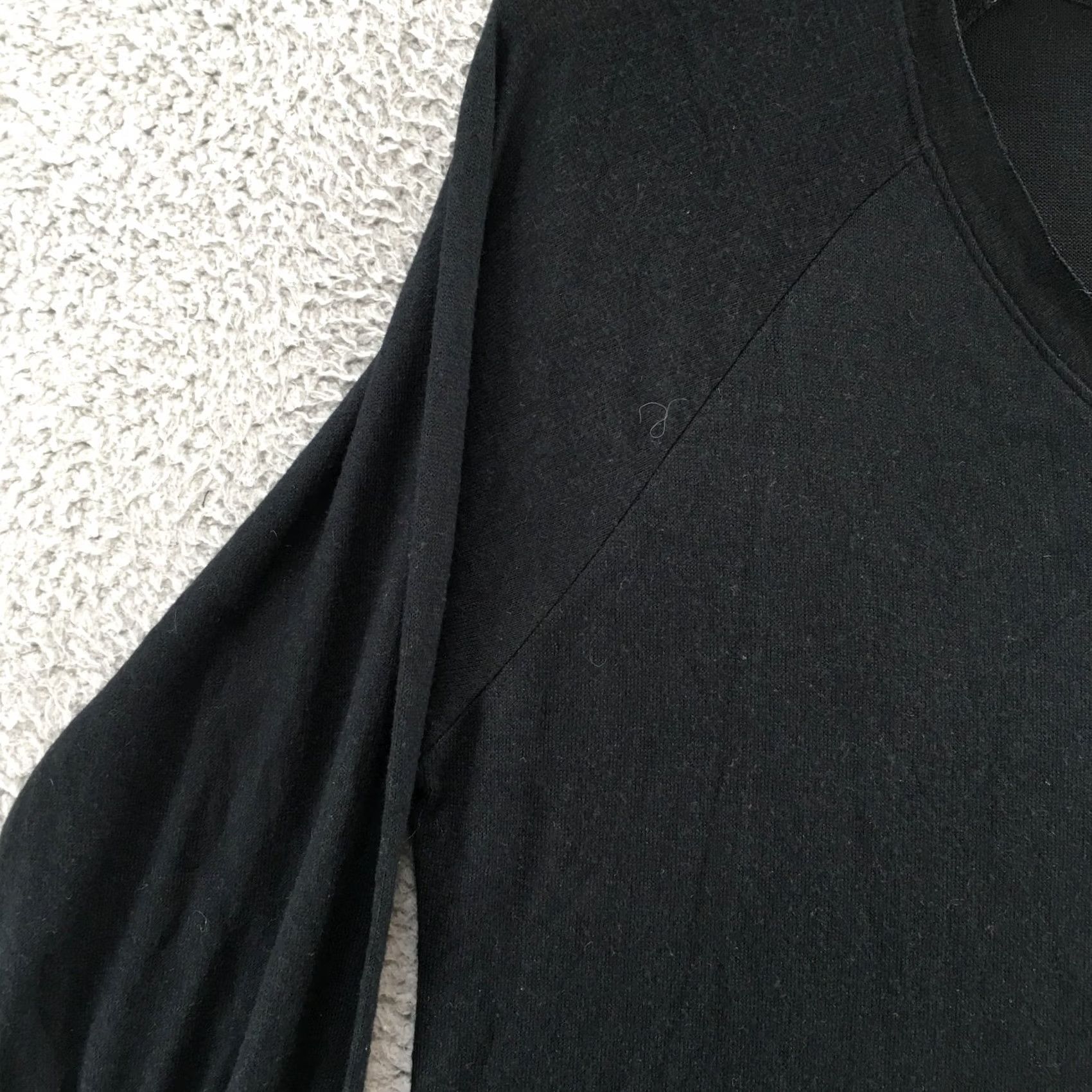Vintage Knox Rose Blouse Top Womens Large Black Pull Over V-Neck Long Sleeve Casual NEW Size L / US 10 / IT 46 - 5 Thumbnail