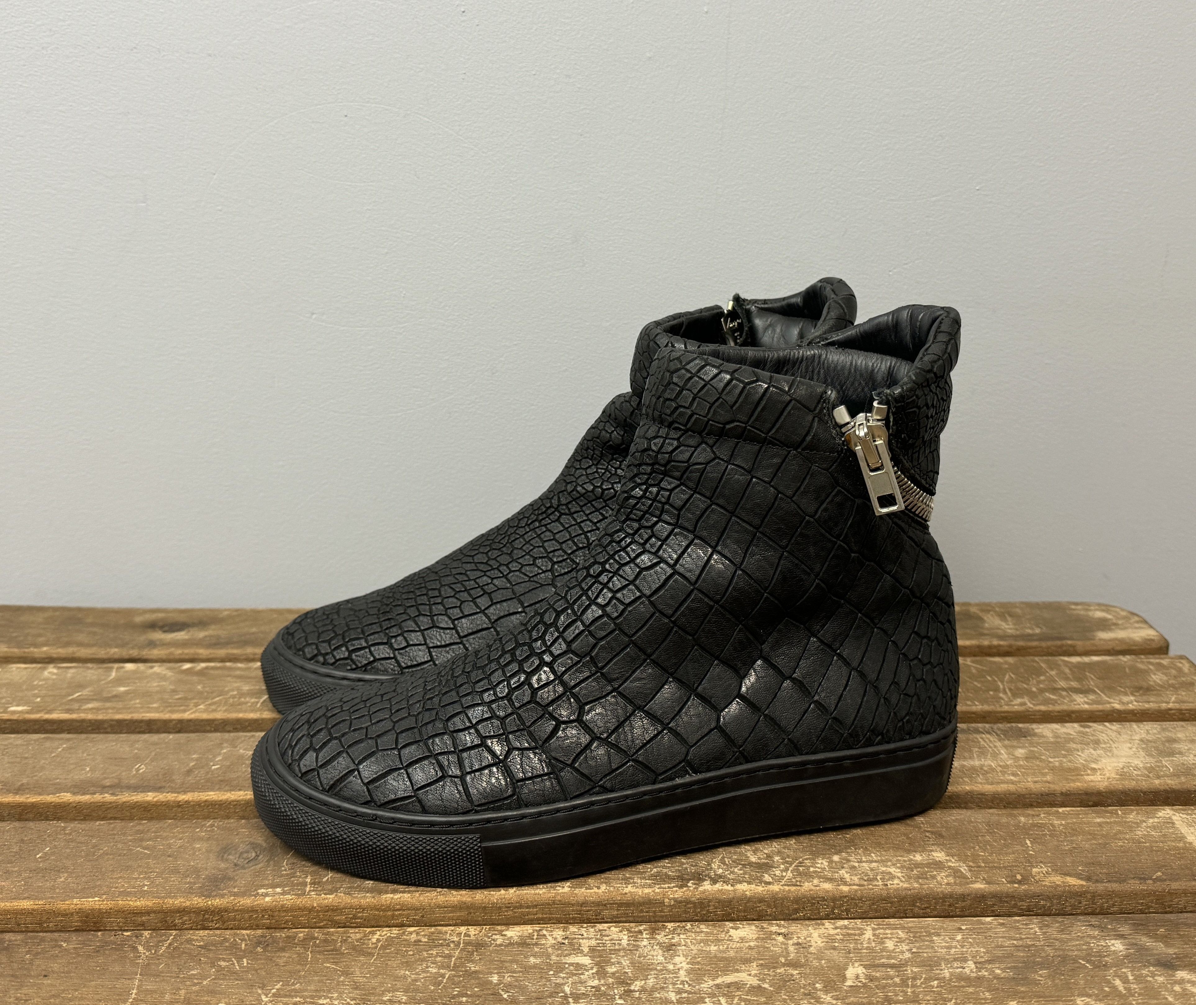 The Last Conspiracy The Last Conspiracy Spiral Zip Leather Boots Size 37 US 7 Size US 7 / IT 37 - 5 Thumbnail