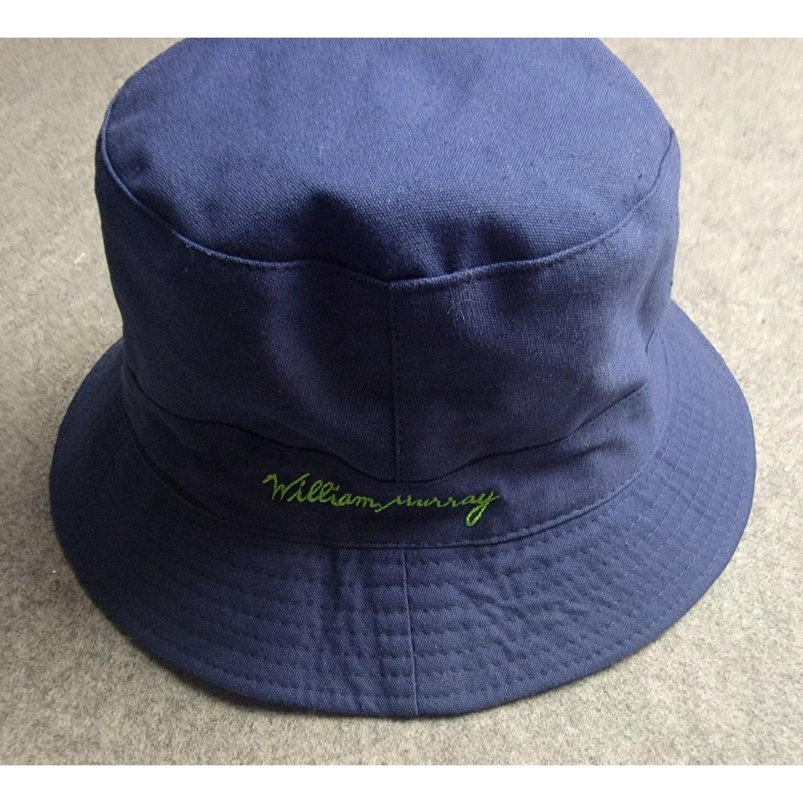 Vintage William Murray Bucket Hat Reversible Plaid Navy Golf Mens Classic Size ONE SIZE - 6 Thumbnail