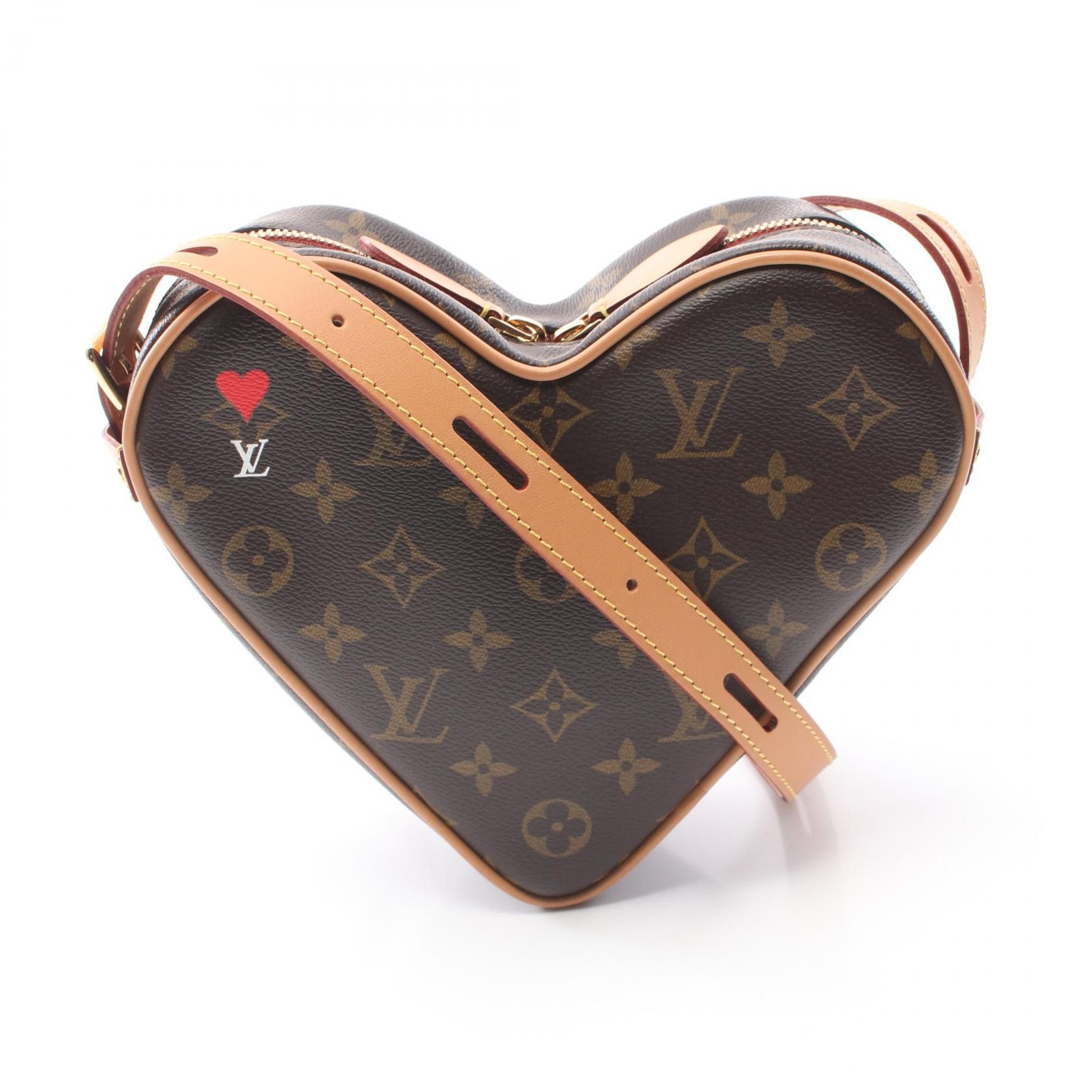 Louis Vuitton Louis Vuitton Sac Coeur Monogram Shoulder Bag Canvas Shoulder Bag M57456 in Brown, Women's