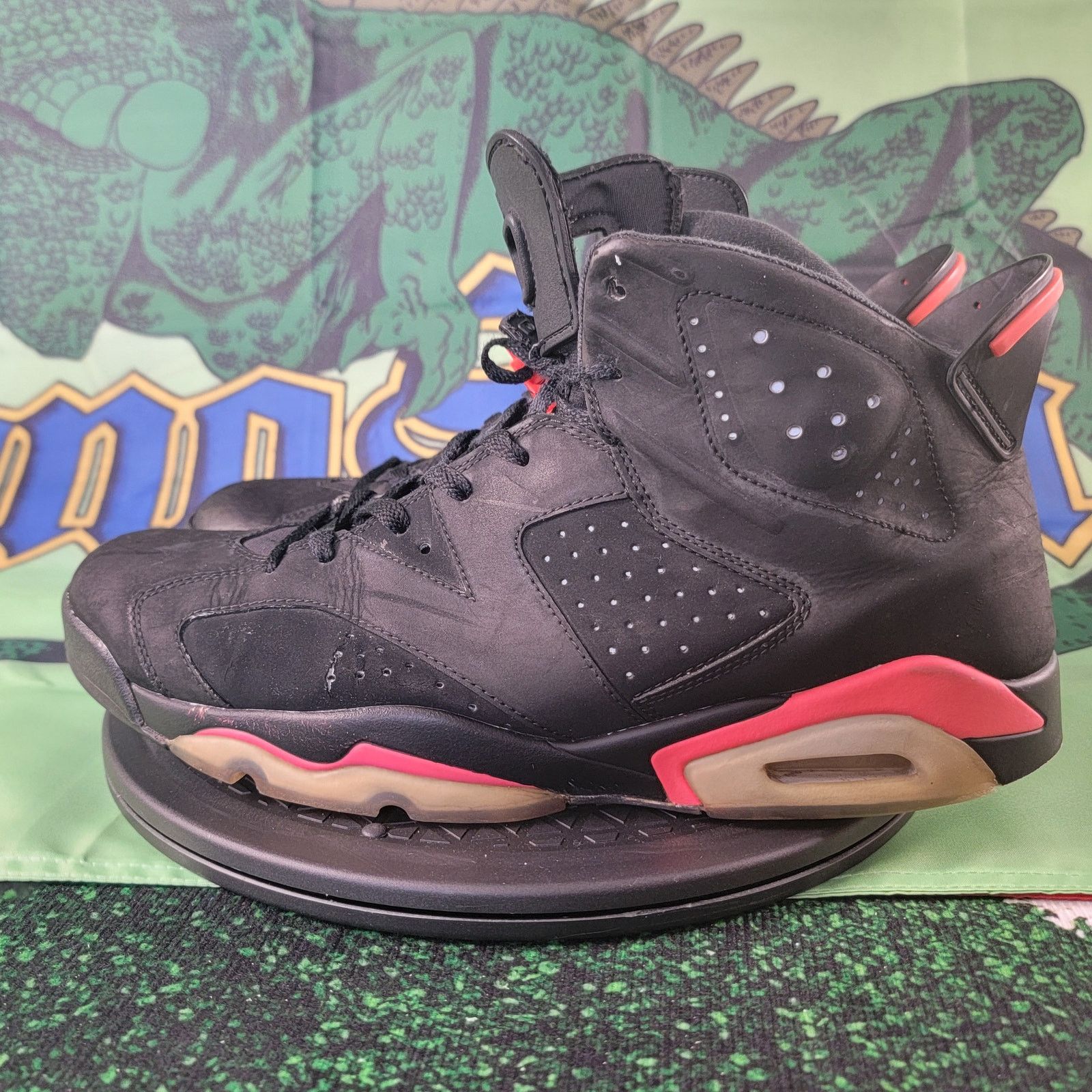 Nike Air Jordan 6 Retro 'Infrared' Mens Sz 13 Black/Infrared 23 Size US 13 / EU 46 - 2 Thumbnail