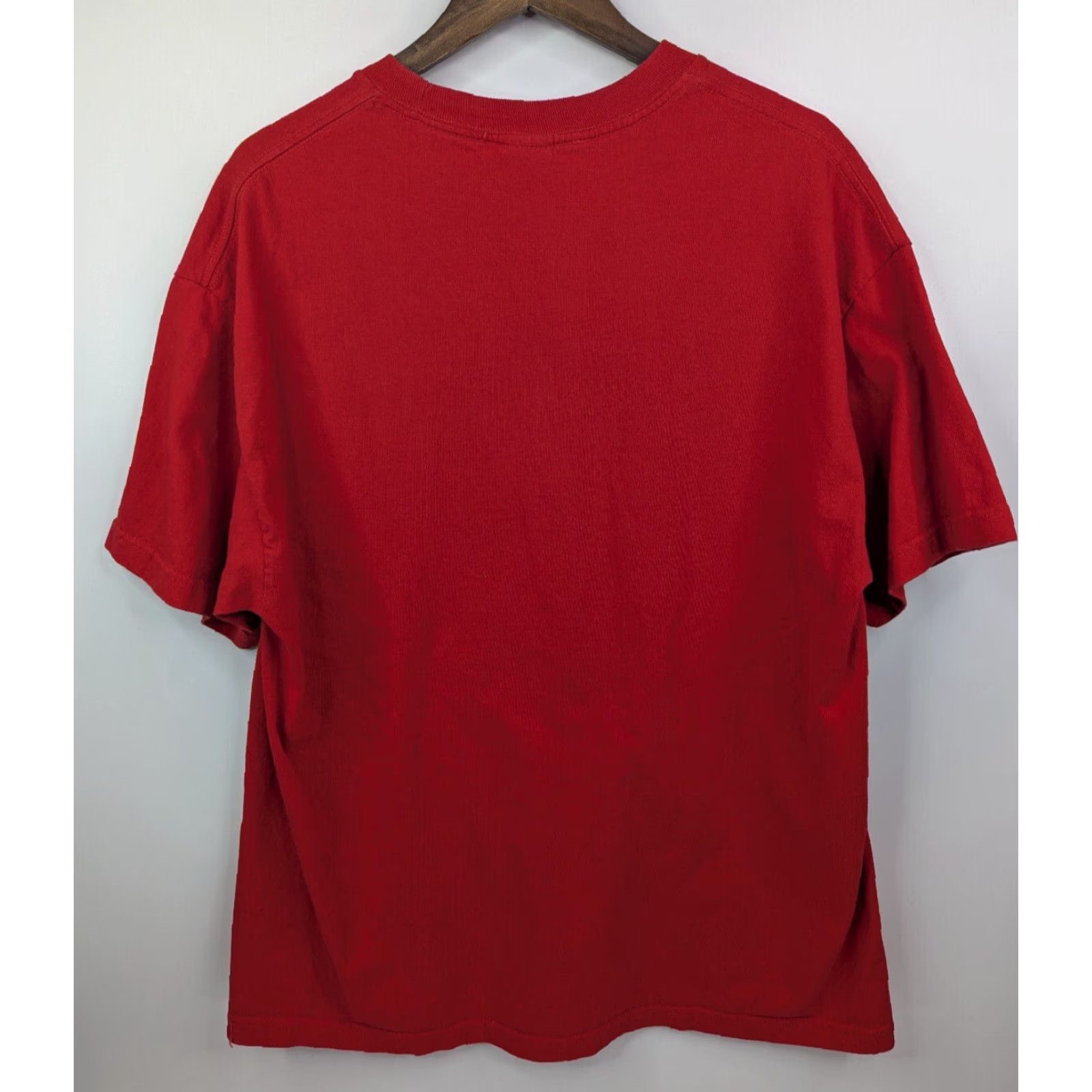 Vintage VISUAL Apparel T-Shirt Mens XL Red Cotton Logo Graphic Print Streetwear Sports Skate Urban Casual Short Sleeve Crew Neck 2020s Vintage No Size US XL / EU 56 / 4 - 3 Thumbnail