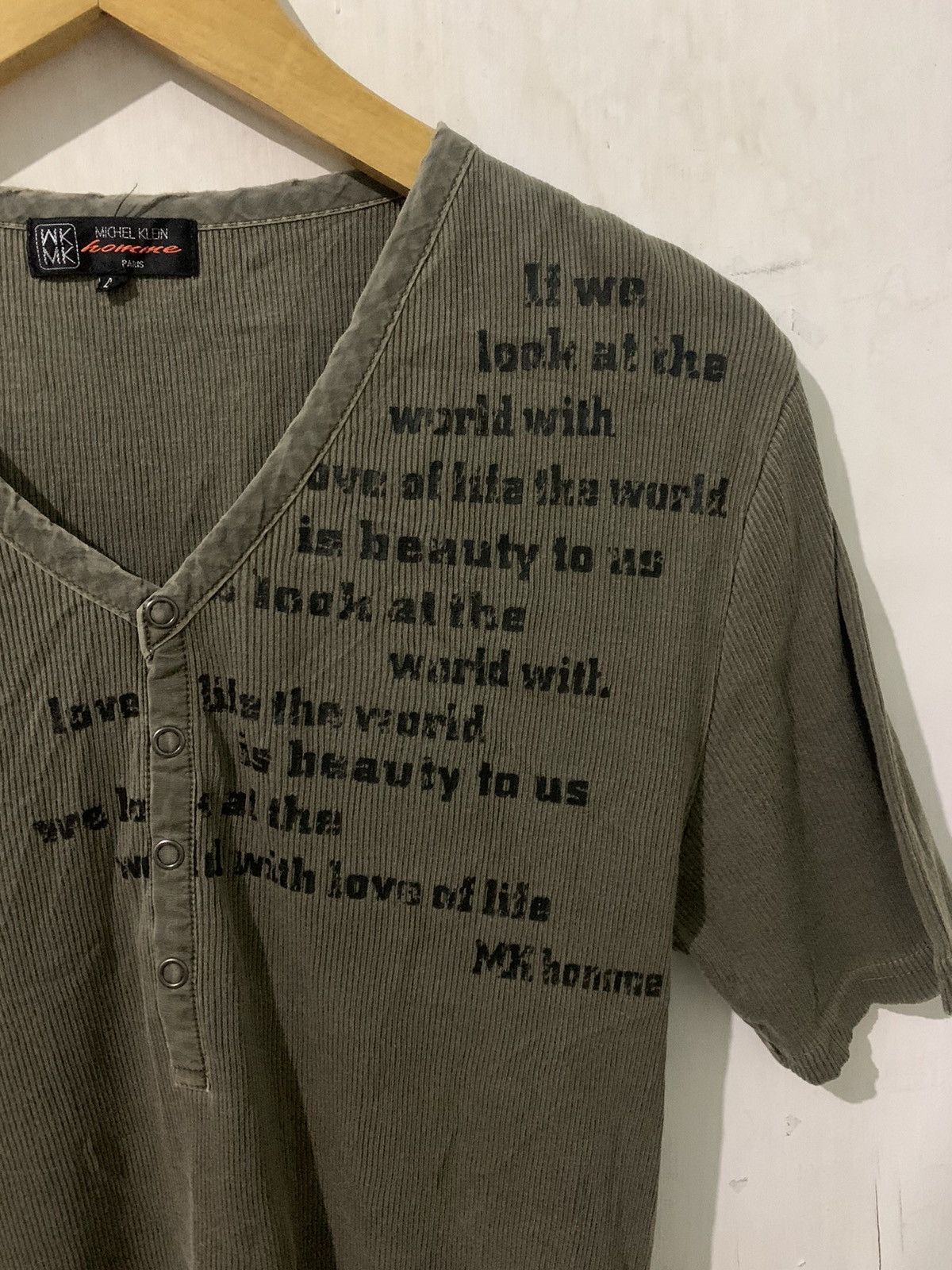 If Six Was Nine × Le Grande Bleu (L.G.B.) × Michel Klein •Need gone • Poem Japanese Michel Klein Gothic styel Size US M / EU 48-50 / 2 - 3 Thumbnail
