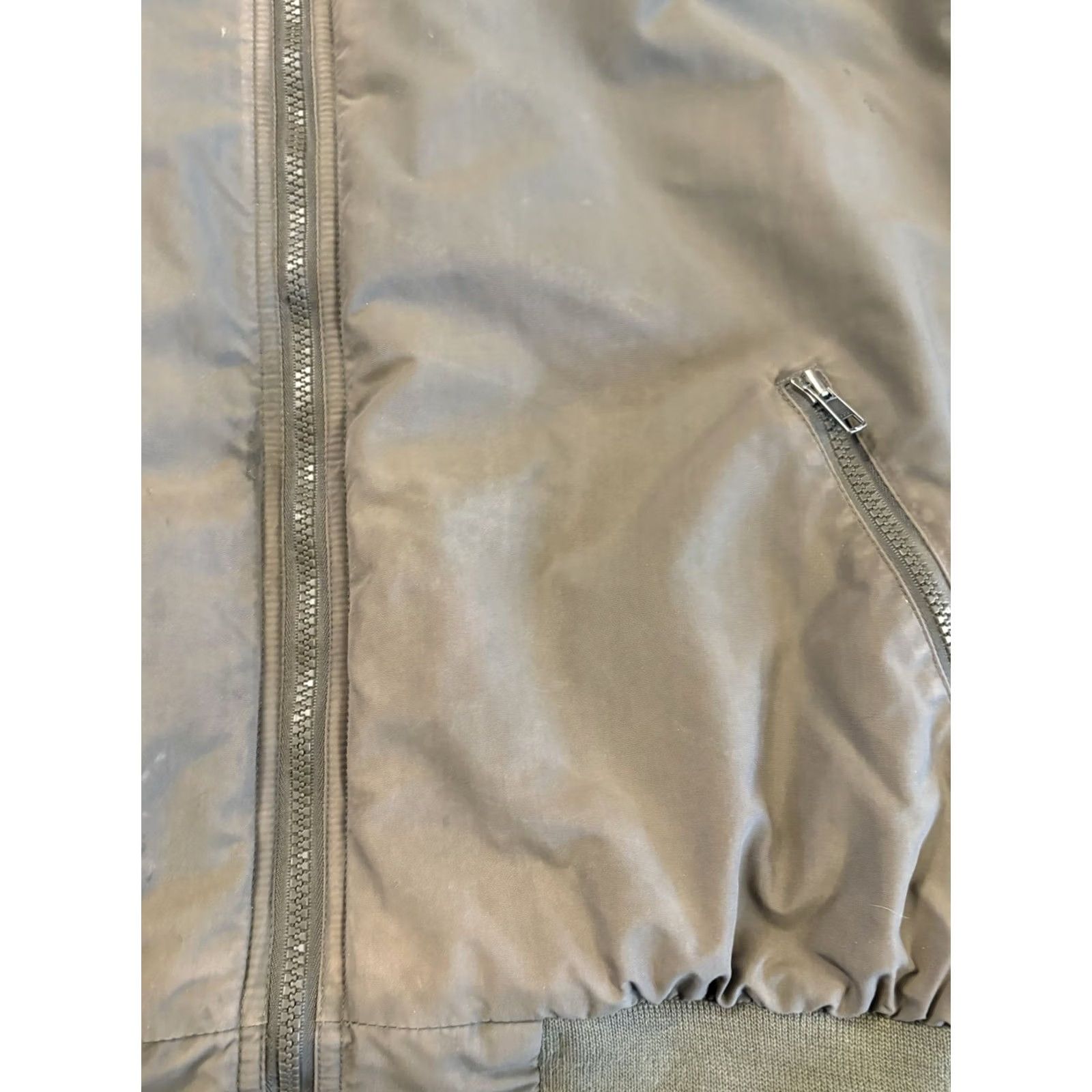 L.L. Bean Jacket Mens Large Brown Full Zip Warm-Up Bomber Fleece Lined Uf43 Fade, Men's — image 5 of 6