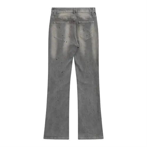 VIBE Street ink-splashed washed loose wide-leg flared jeans Size US 32 / EU 48 - 2 Thumbnail