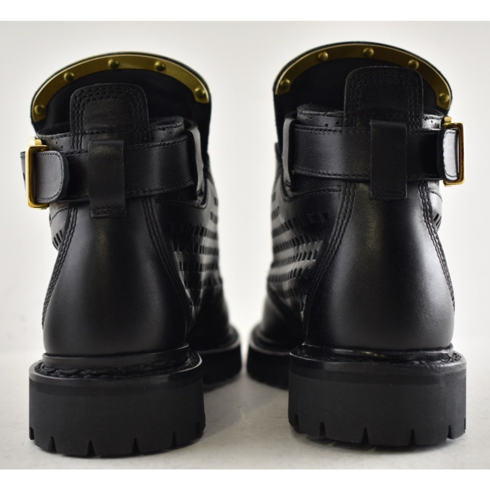 Balmain Balmain King Taiga Ranger Black Biker Moto Short Boot 36 Size US 6 / IT 36 - 12 Thumbnail