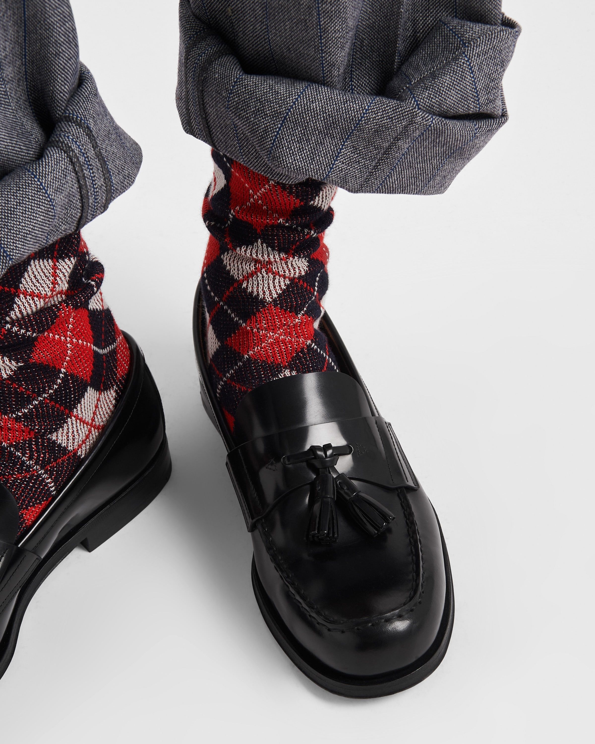 Prada o1bcso1str1025 Spazzolato Brushed Loafers in Black Size US 8 / EU 41 - 5 Thumbnail