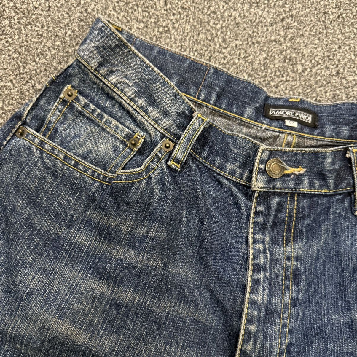 Japanese Brand 🔥🇯🇵 Vintage Bootcut Amore Puro Distressed Denim W30 L33 Size US 30 / EU 46 - 11 Thumbnail