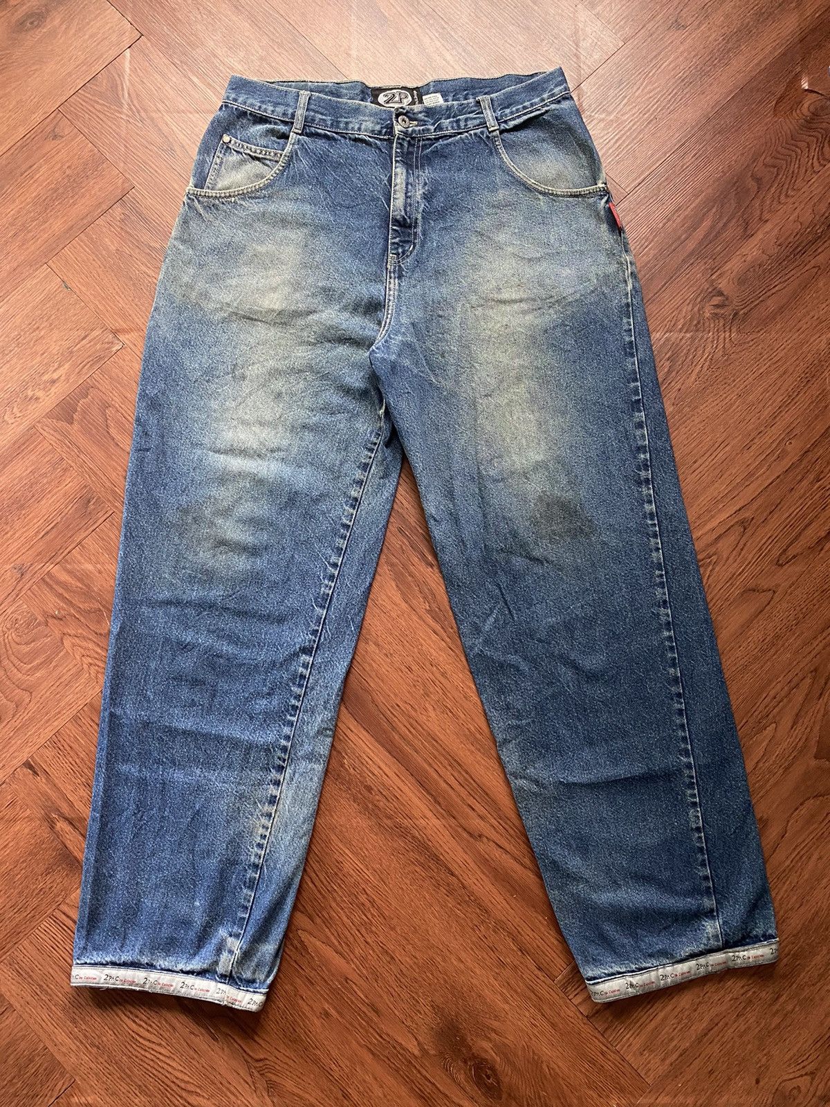 Vintage Vintage 2pac Collection Baggy Jeans Size US 36 / EU 52 - 2 Thumbnail