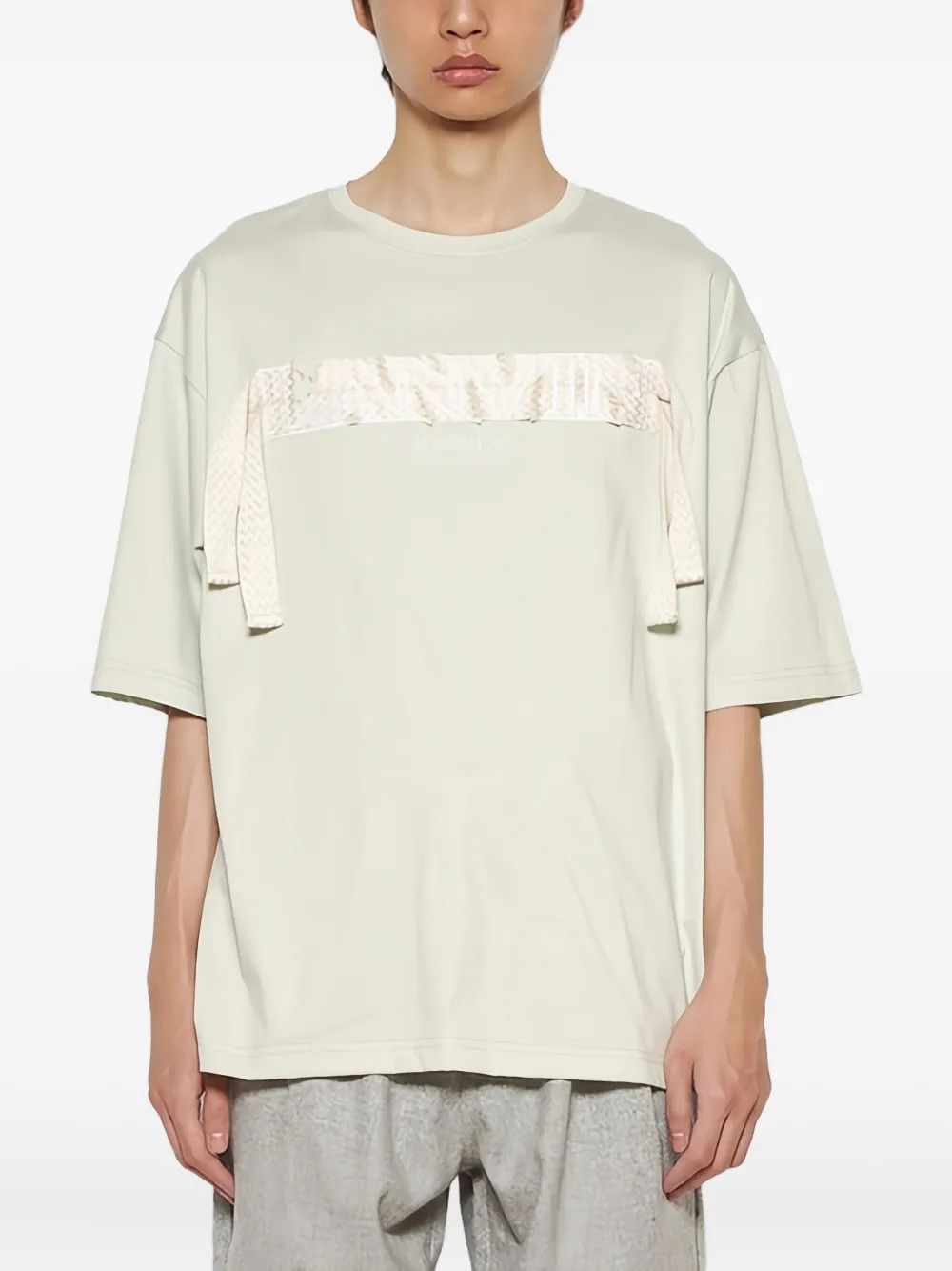 Lanvin o1mle0426 Curb Embroidered T-Shirt in Green Size US XS / EU 42 / 0 - 3 Thumbnail