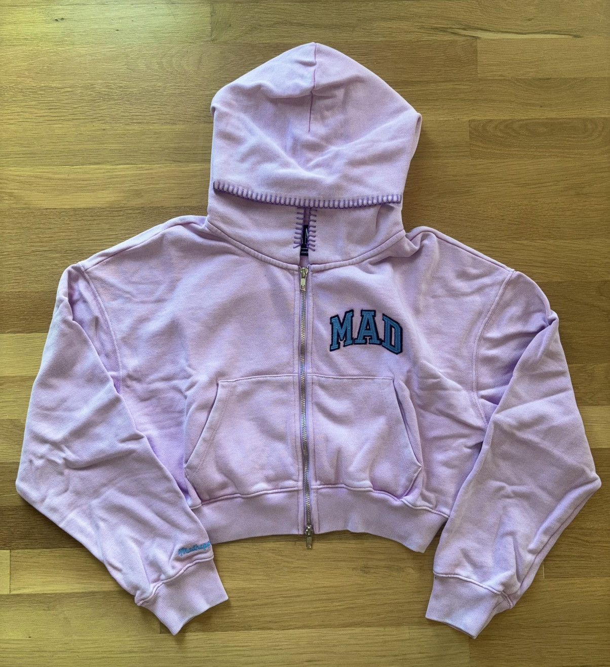 Gap × Madhappy Gap x MadHappy Lavender Full Zip Cropped Mad Logo Hoodie Size M / US 6-8 / IT 42-44 - 2 Thumbnail